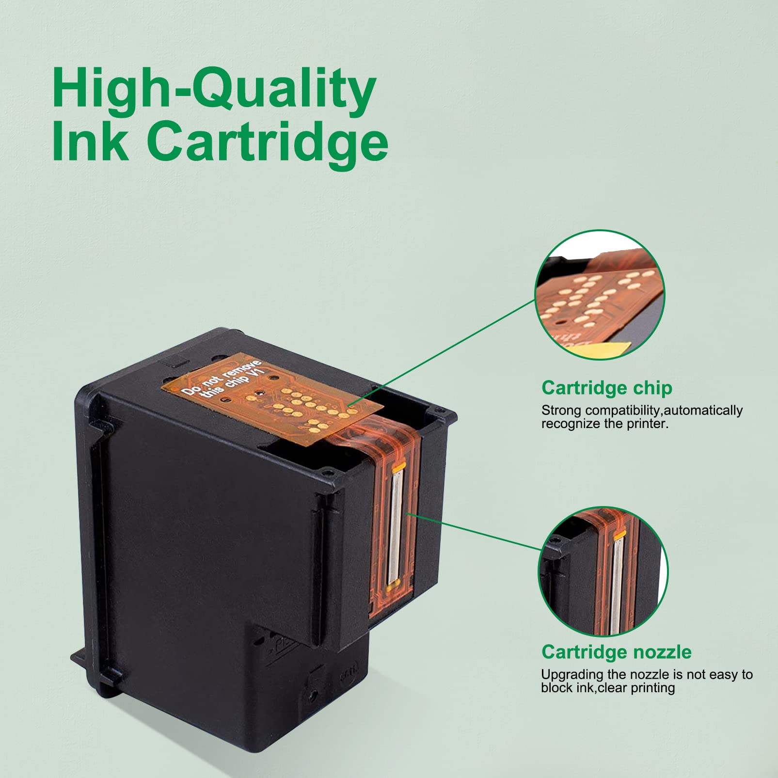 HP 67 & 67XL Ink Cartridges - Compatible with Envy 6000/6055/6052/6058/6075, Envy Pro 6400/6455/6452/6458, DeskJet 1255/2732/2752/2755/4140/4152/4155 Series - High Yield Printer Ink Replacement for Home & Office Printing Needs