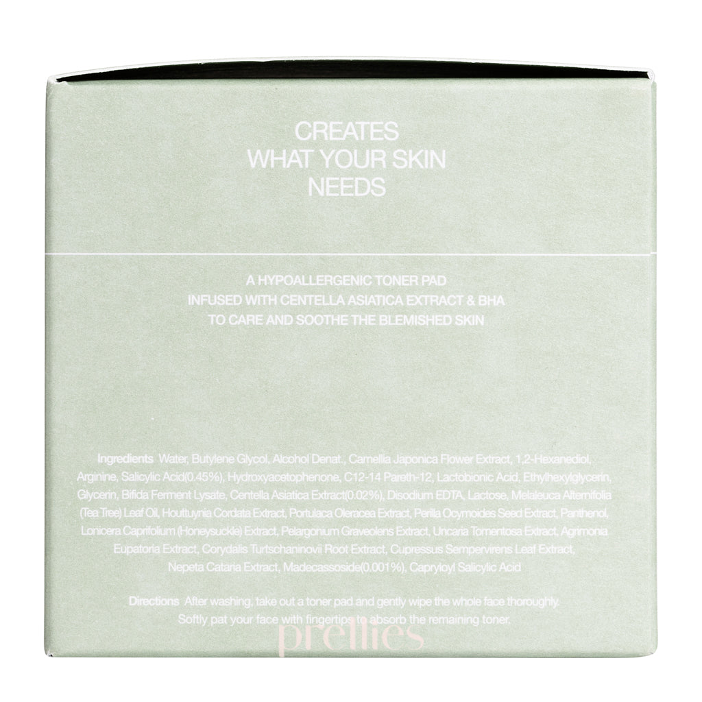 Celimax Jiwoogae Cica BHA Blemish Toner Pad 170ml (60 Pads) - Korean Skincare for Acne-Prone & Sensitive Skin - Perfect for Daily Exfoliation & Soothing