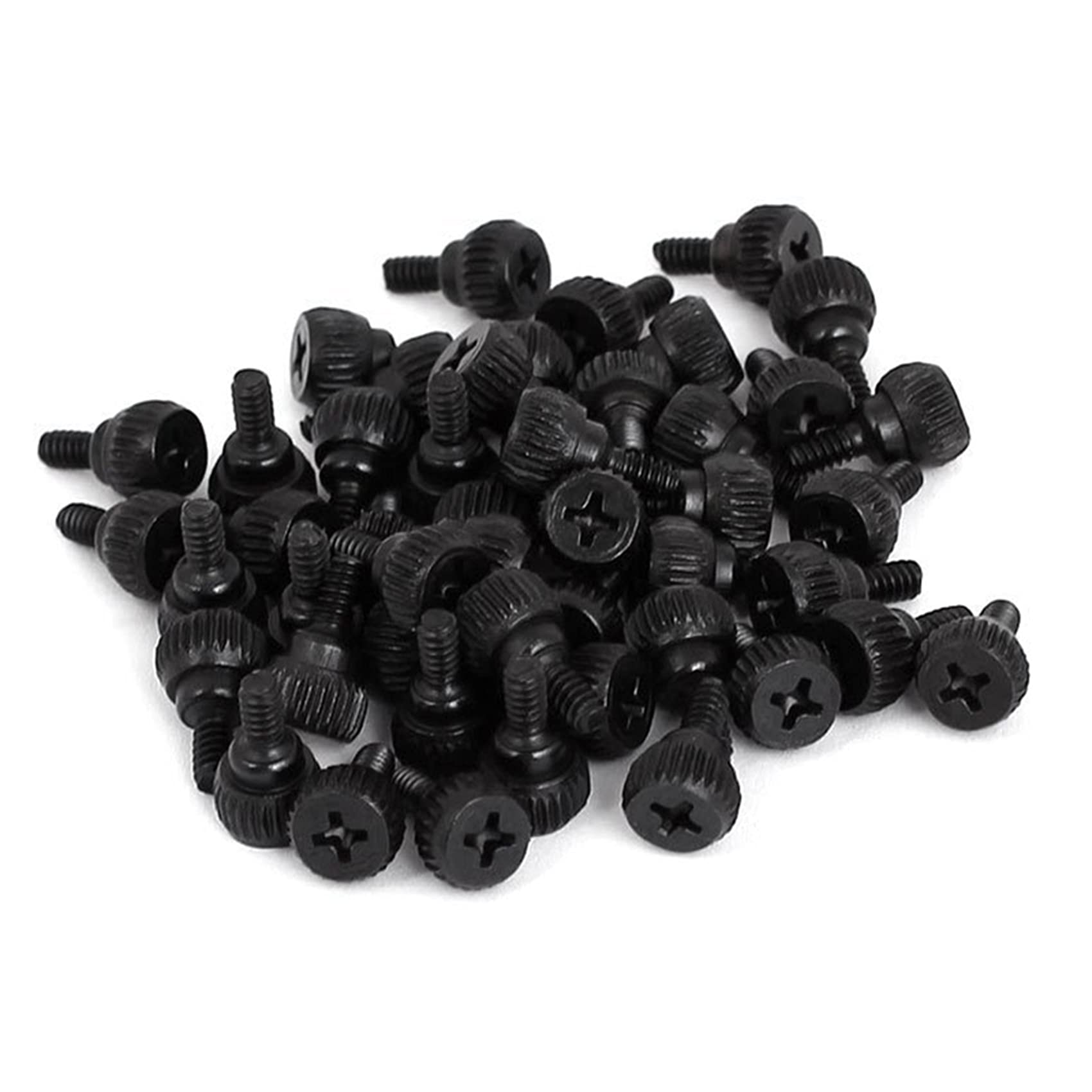 Fischer M3.5 Thumb Screws 150pcs - Black PC Case Screws for Computer Builds