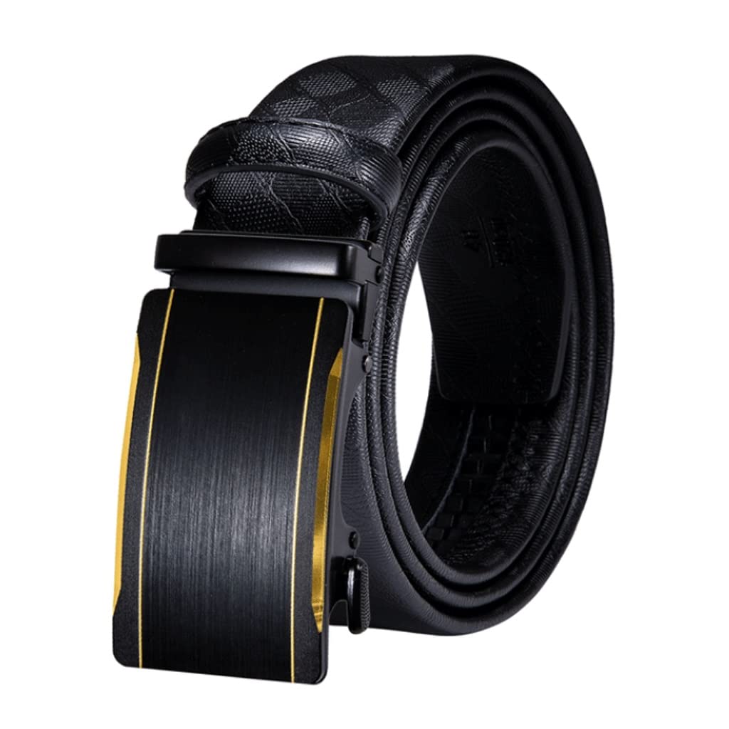 Premium KAPOHU Men's Dress Jeans Belt - Ratchet Sliding Waist Strap for Wedding & Business | Adjustable Leather Belt for Formal Wear, Office & Casual Outfits