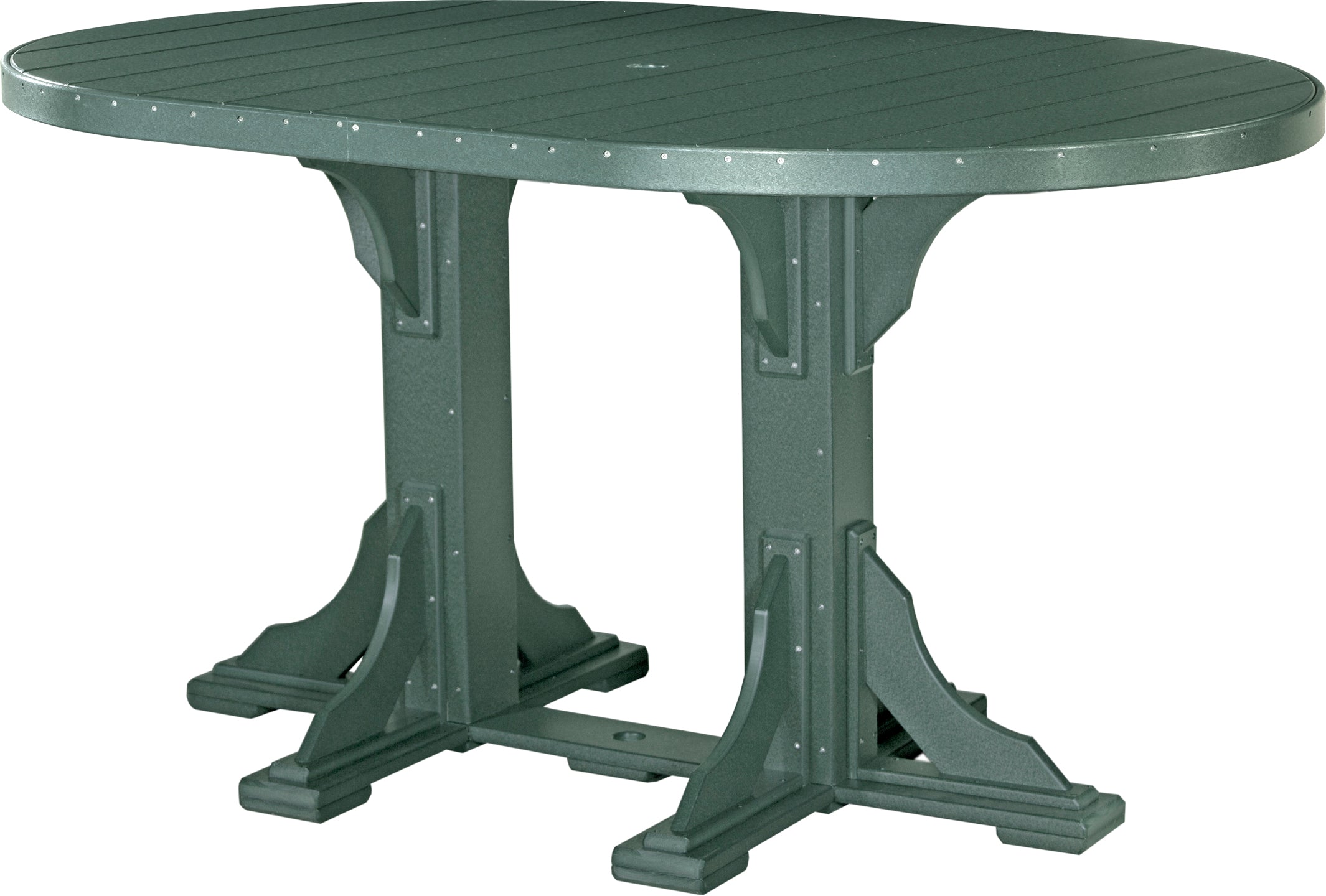 LuxCraft 4' x 6' Oval Dining Table Set for 6 - Modern Kitchen & Dining Room Furniture - Perfect for Family Gatherings, Dinner Parties & Small Spaces