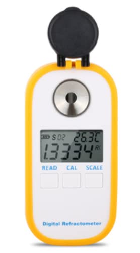 Digital Refractometer for Sugar Content Testing - 0-90% Brix Range, High Precision DR-102 | Ideal for Wine Making, Honey Testing & Juice Quality Control