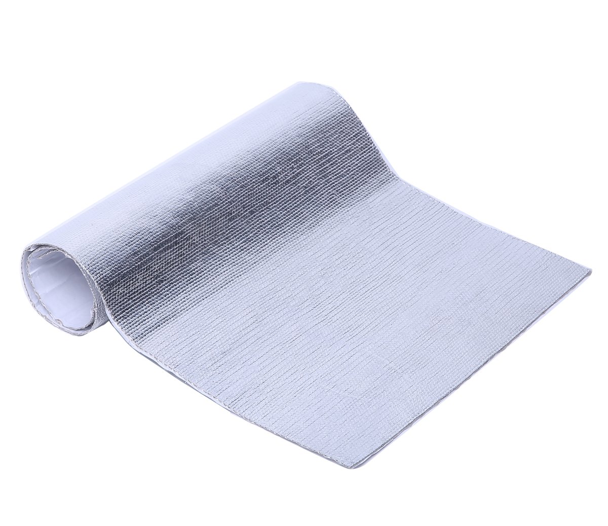 Aluminized Heat Shield - 24''X24'' Thermal Barrier with Adhesive Backing for Automotive, Exhaust & Engine Protection - High-Temperature Heat Sleeve for DIY & Professional Use
