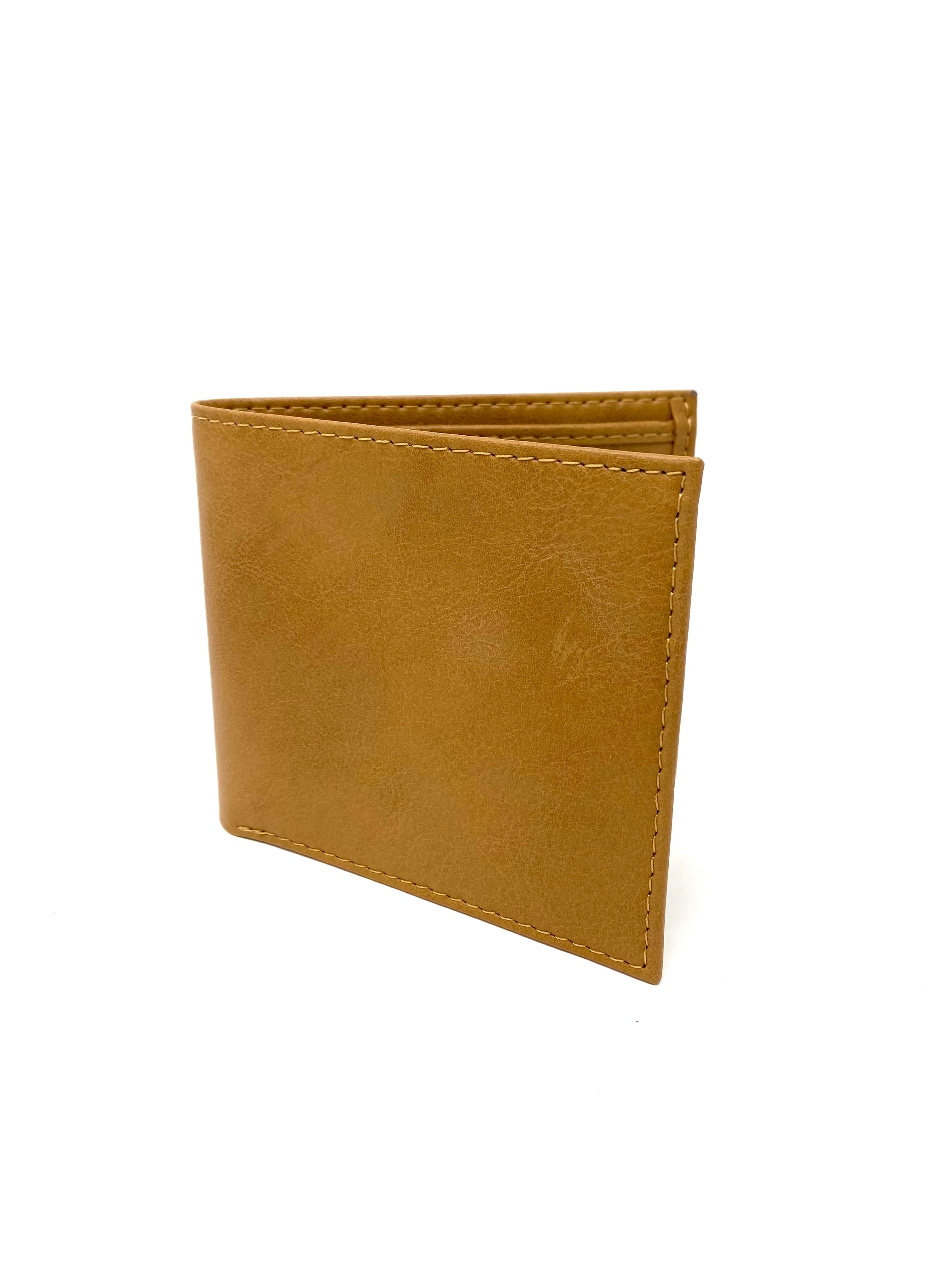 Novacas Genuine Leather Decker Wallet in Camel - Slim RFID Blocking Bifold Wallet for Men - Perfect for Travel, Business & Everyday Use