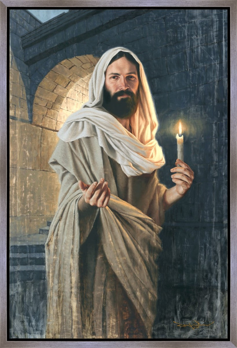 Abide With Me, 'Tis Eventide Gallery Wrap Canvas - Religious Hymn Wall Art for Home Decor, Church & Meditation Spaces - Perfect for Living Room, Bedroom & Prayer Room Decorations