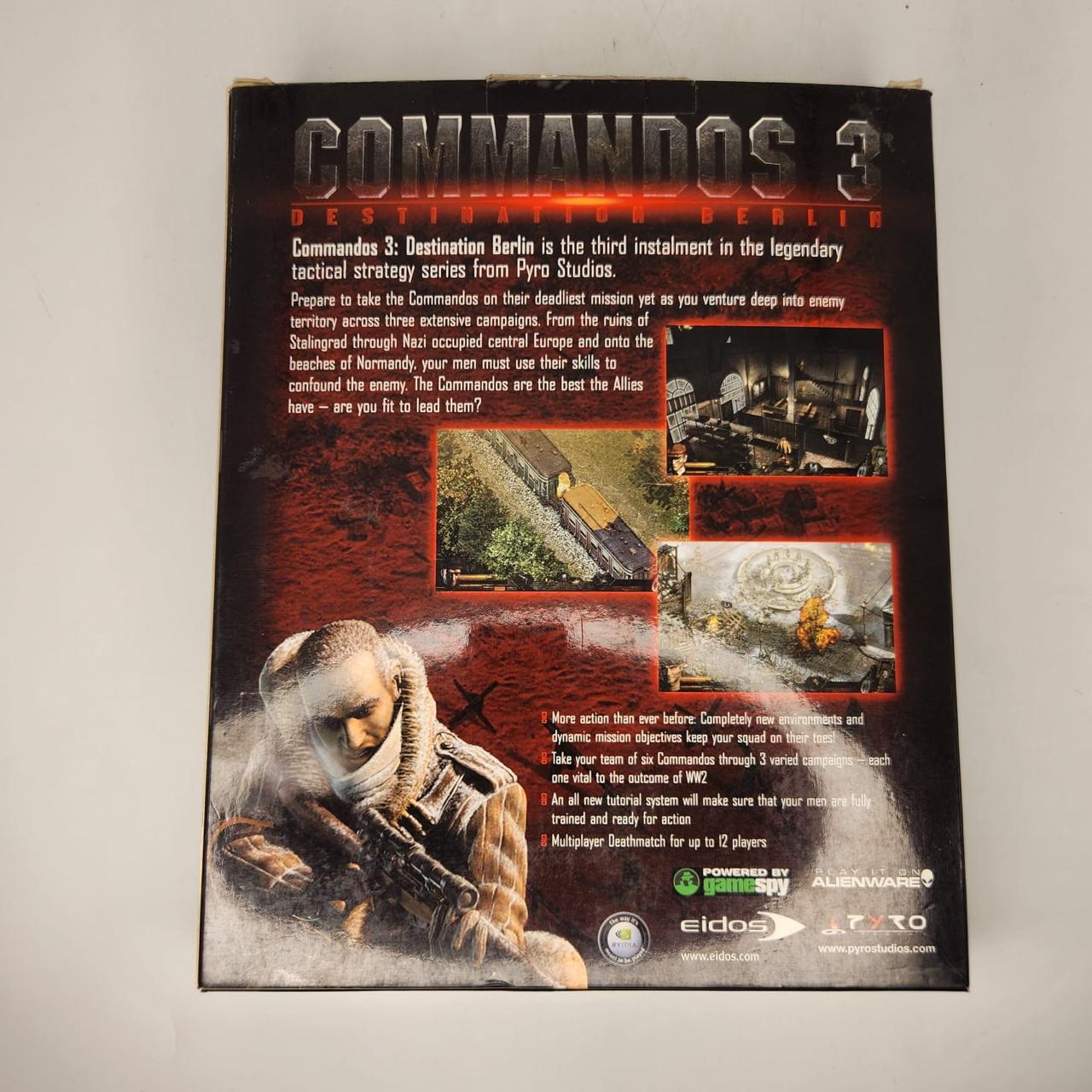 Commandos 3: Destination Berlin - Classic WWII Strategy PC Game with Manual & Box (Collector's Edition) | Perfect for War Game Enthusiasts & Strategy Lovers
