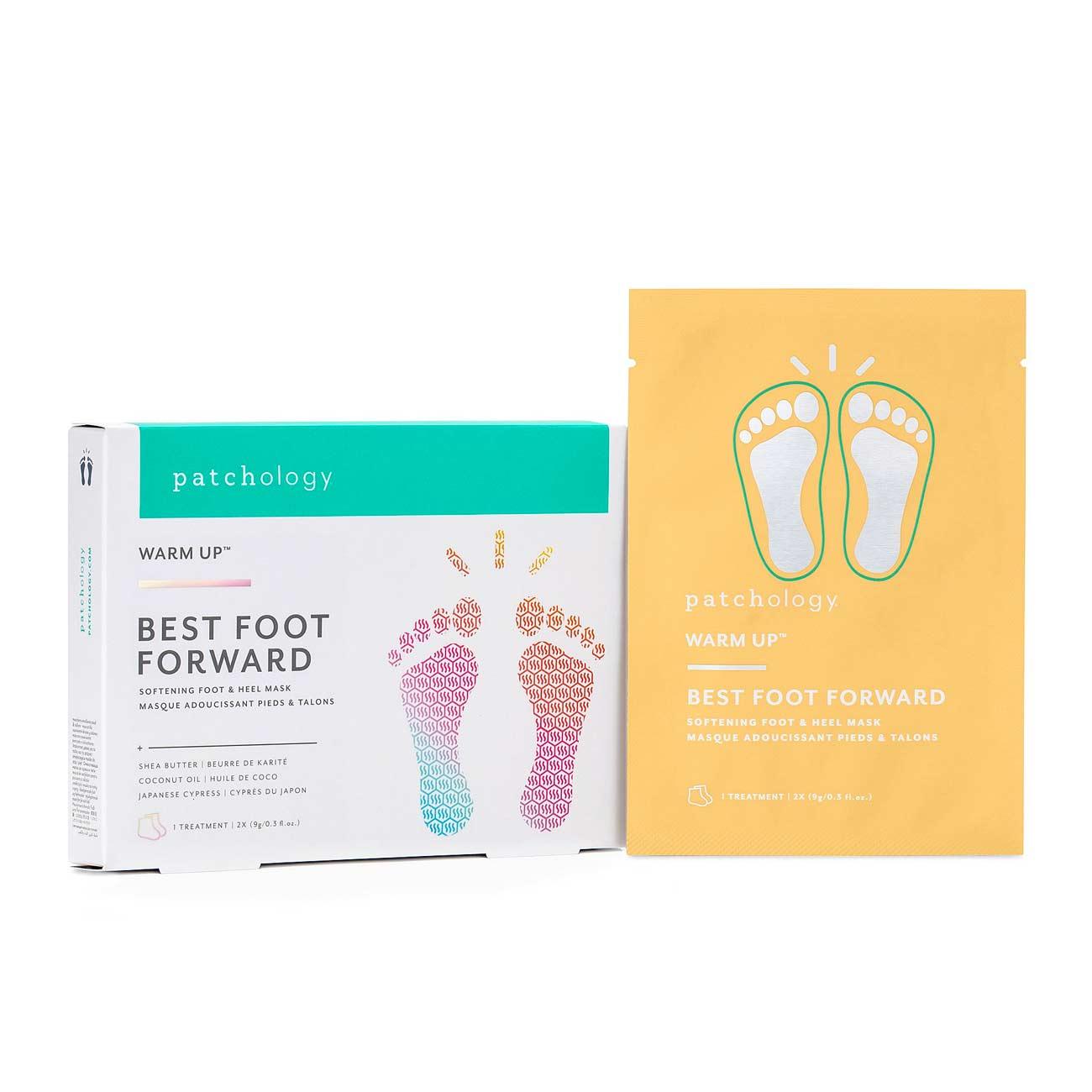 Best Foot Forward Softening Foot Mask - Exfoliating & Moisturizing Treatment for Cracked Heels & Dry Skin - Perfect for Pedicures & At-Home Spa Days