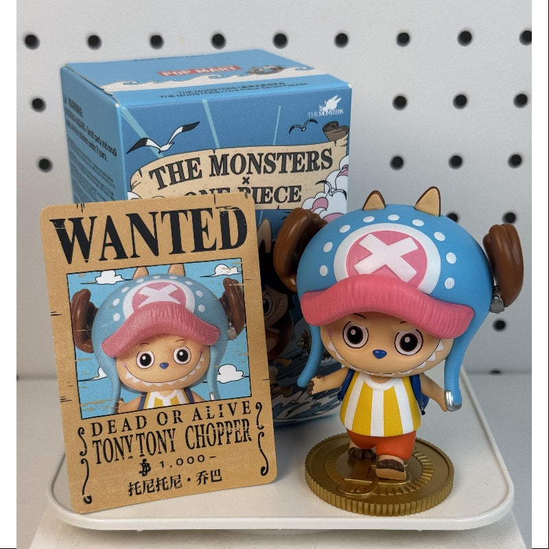 Labubu The Monsters X One Piece Series TONYTONY CHOPPER Collectible Figure - Anime Crossover Art Toy for Display & Gift