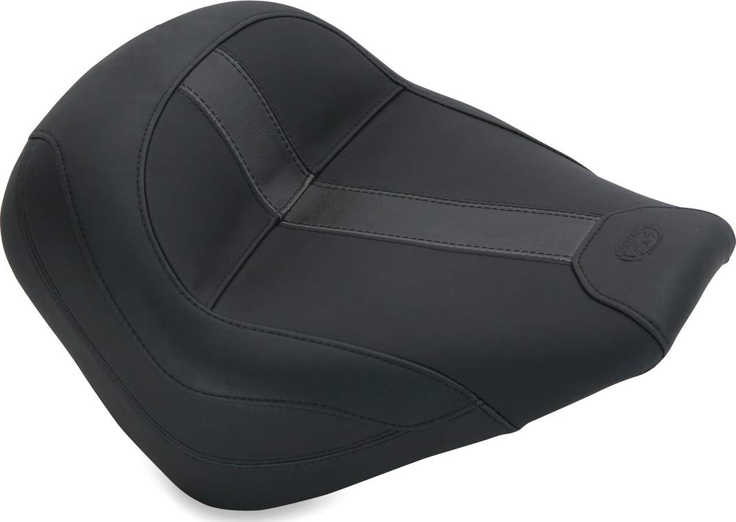 Mustang Motorcycle Seats 75374 Standard Touring Solo Seat for Indian Scout 2015-2021 | OEM Replacement | Black Vinyl Upholstery | Comfort Ride for Long Distance Cruising & Road Trips