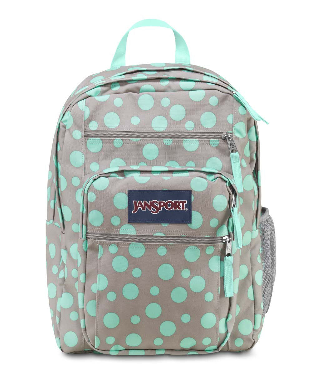 JANSPORT Big Student Backpack - Grey Rabbit Sylvia Dot Design | Durable School Bag for College & High School | Perfect for Books, Laptop & Daily Commute
