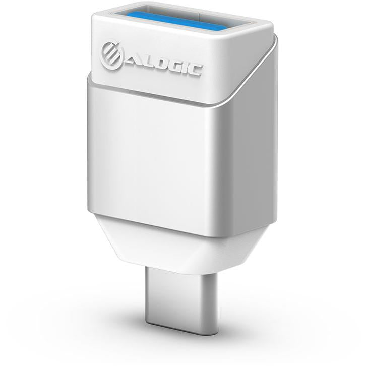 ALOGIC Ultra Mini USB C to USB A Adapter - 2 Pack, Silver | Fast Data Transfer & Charging Compatible with MacBook, iPhone 15, iPad, Samsung Galaxy | Perfect for Travel, Office & Home Use