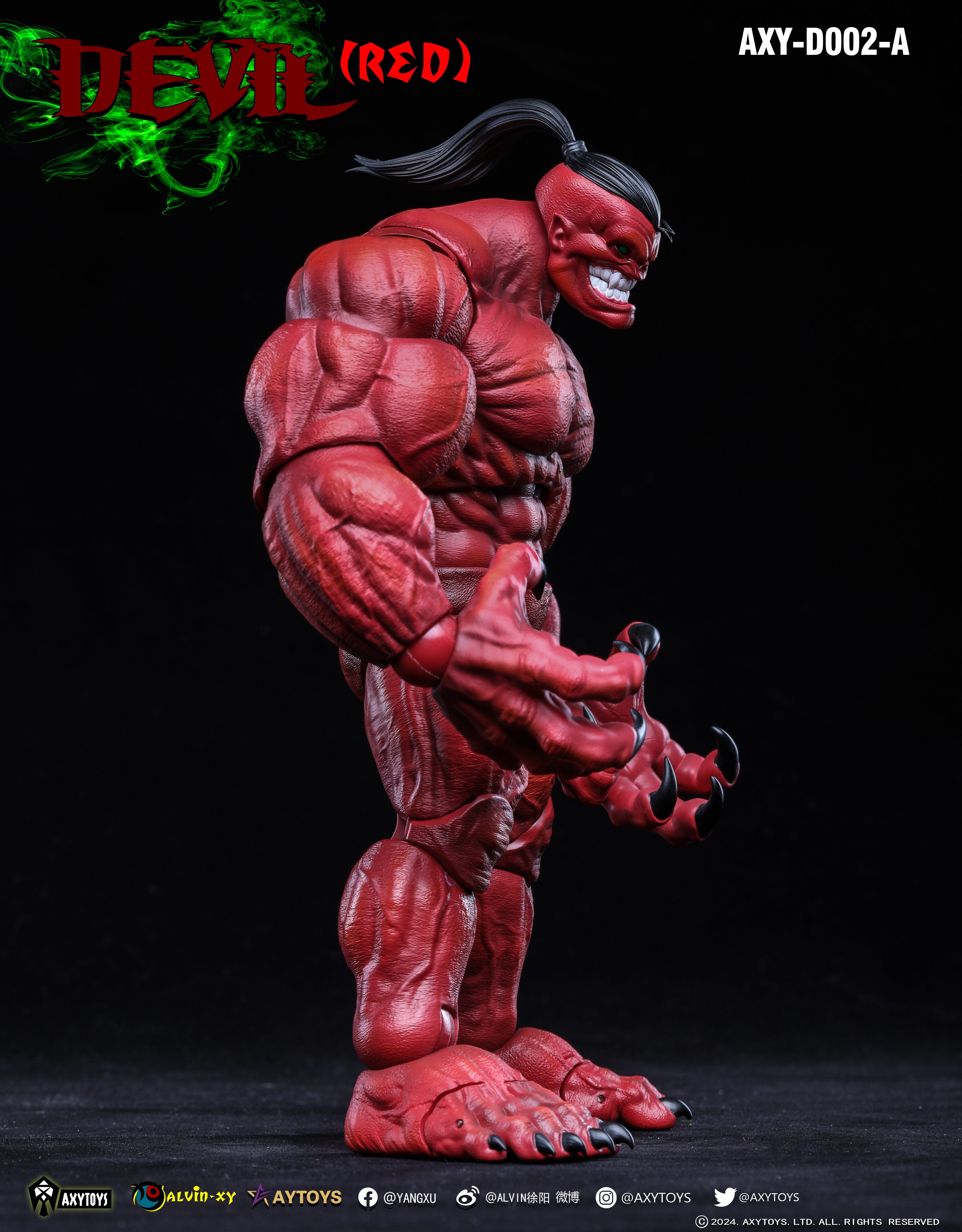 Pre Order AxyToys 1/12 Scale 20CM Devil Action Figure - Red & Grey Versions for Collectors and Display | Perfect for Anime Fans, Cosplay Props, and Model Photography