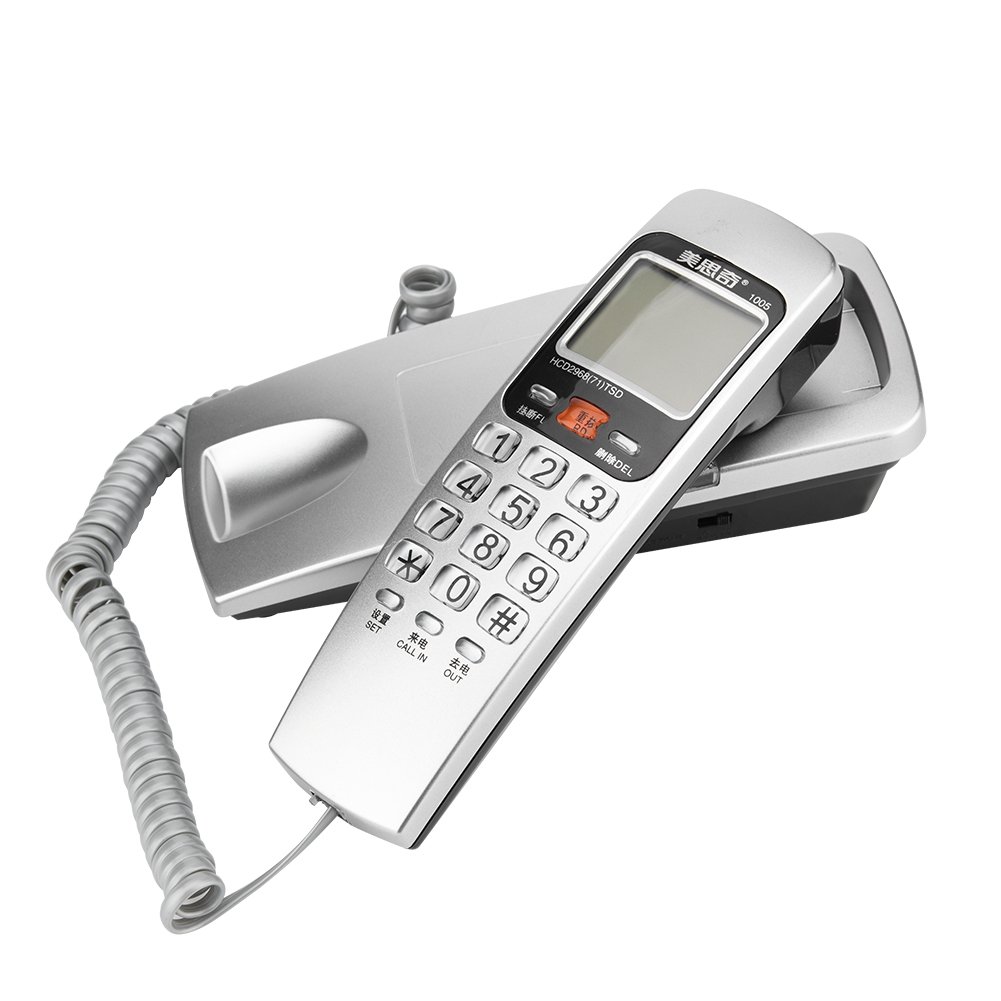 FSK/DTMF Corded Landline Phone with Callback Function & One-Key Replay - Reliable Home & Office Telephone for Elderly, Business, and Emergency Use