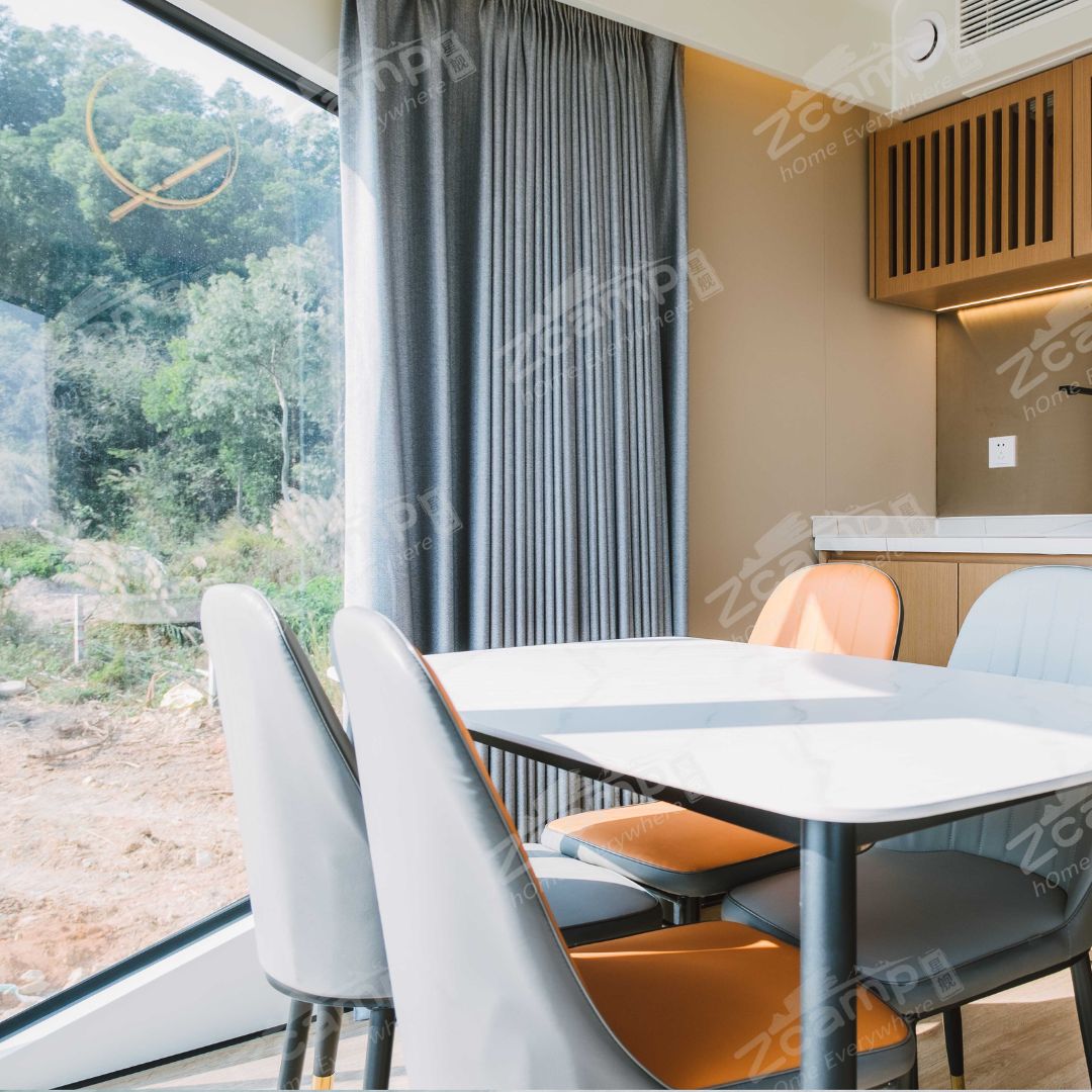 Zcamp P7 Modern Prefab House with Balcony - Prefabricated Tiny Home for Backyard, Vacation & Off-Grid Living - Easy Assembly Cabin for Camping, Guest House or Airbnb Rental