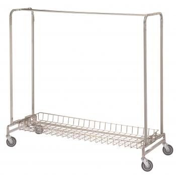 R&B Wire 783 Basket Shelf for 715 & 725 Garment Racks - Durable Storage Organizer for Clothes, Accessories & Retail Display - Perfect for Closet, Boutique & Commercial Use