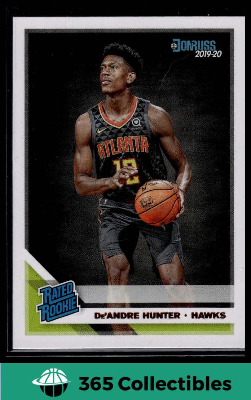 2019-20 Donruss De'Andre Hunter Rookie Card #204 - Atlanta Hawks Basketball Trading Card - Perfect for Collectors, Fans, and Sports Memorabilia Enthusiasts