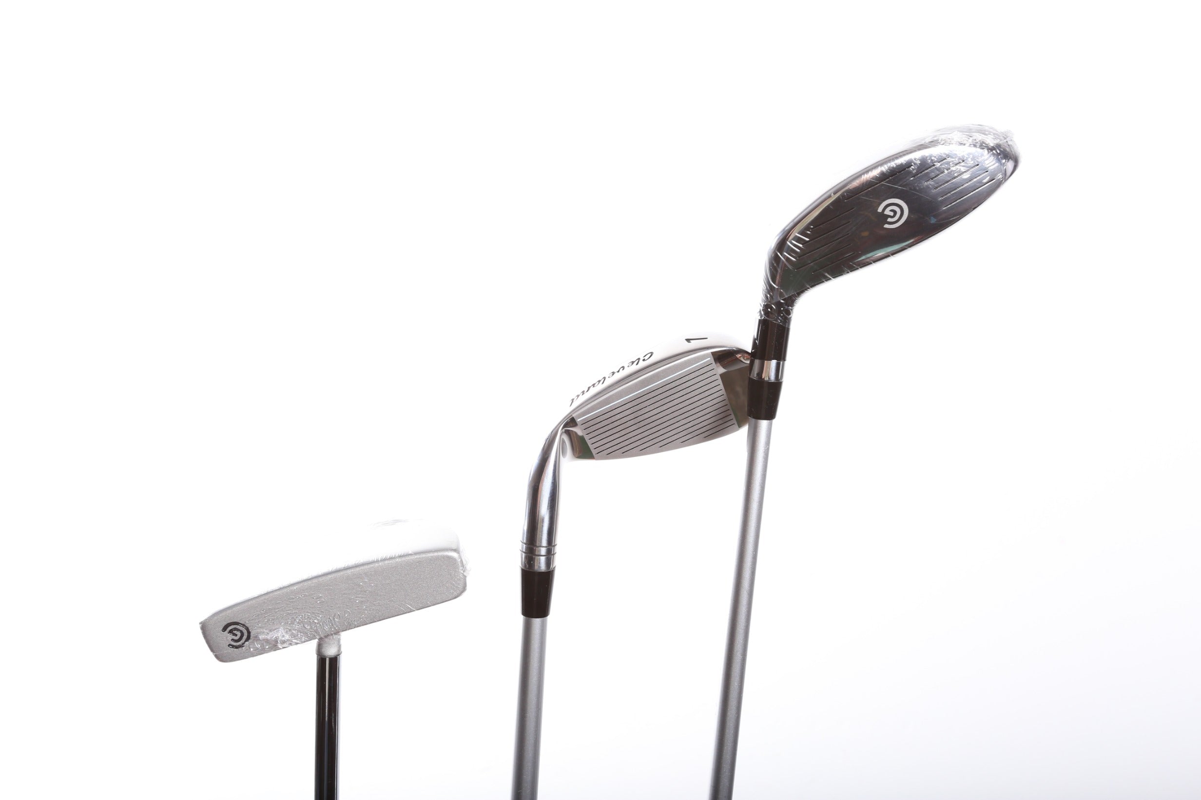 Cleveland CGJ Small Fairway 7 Iron Putter Complete Golf Club Set Right Hand Graphite Shaft for Youth - Perfect for Junior Golf Training & Practice