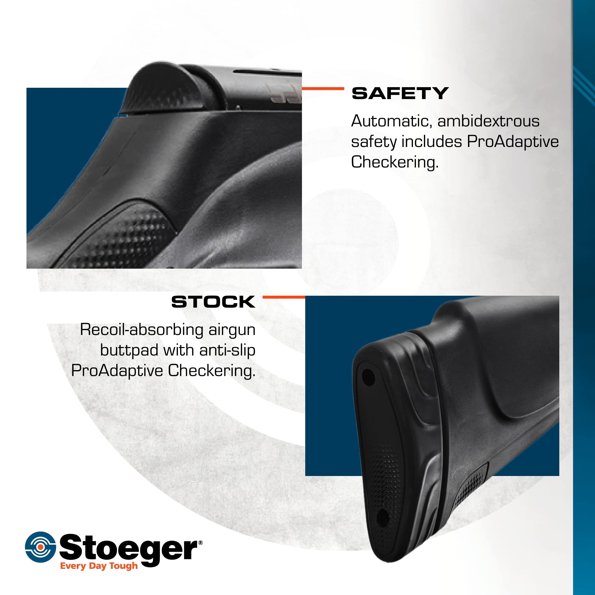 Stoeger S3000-C Compact .177 Caliber Air Rifle with Black Synthetic Stock & Fiber-Optic Sights - Perfect for Target Shooting, Pest Control & Backyard Plinking