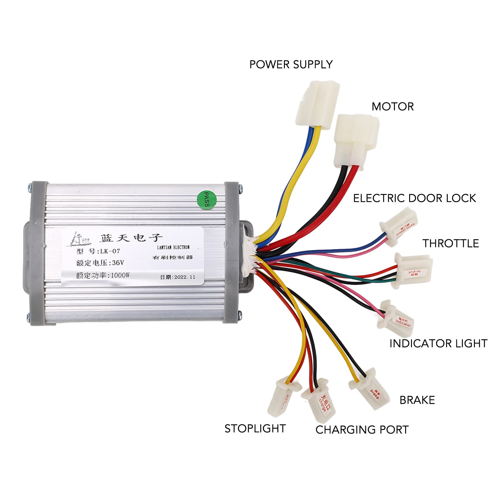 36V 1000W Electric Bike Conversion Kit - Aluminum Alloy Motor with Controller & Throttle for E-Bike DIY - Perfect for Commuting, Off-Road & Urban Riding