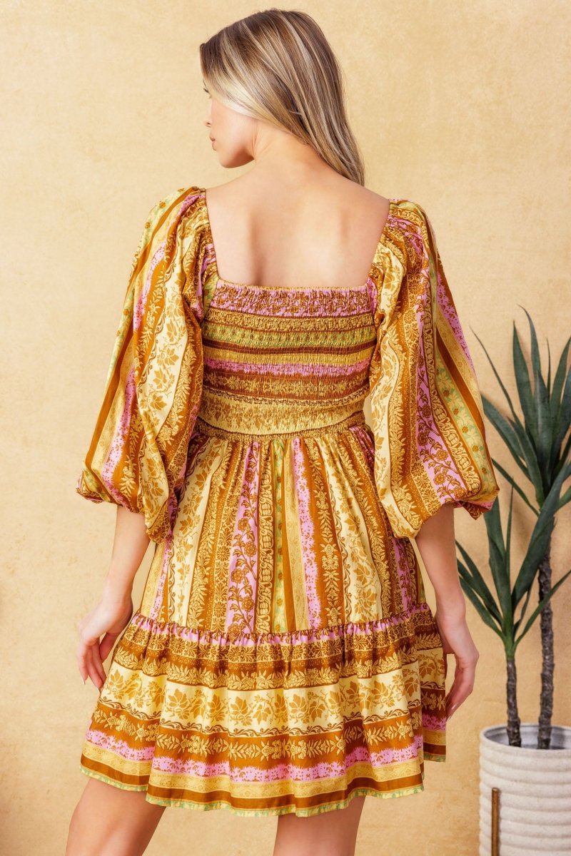 ALL MY PRIDE Woven Mini Dress - Women's Floral Summer Dress for Beach, Party & Date Night