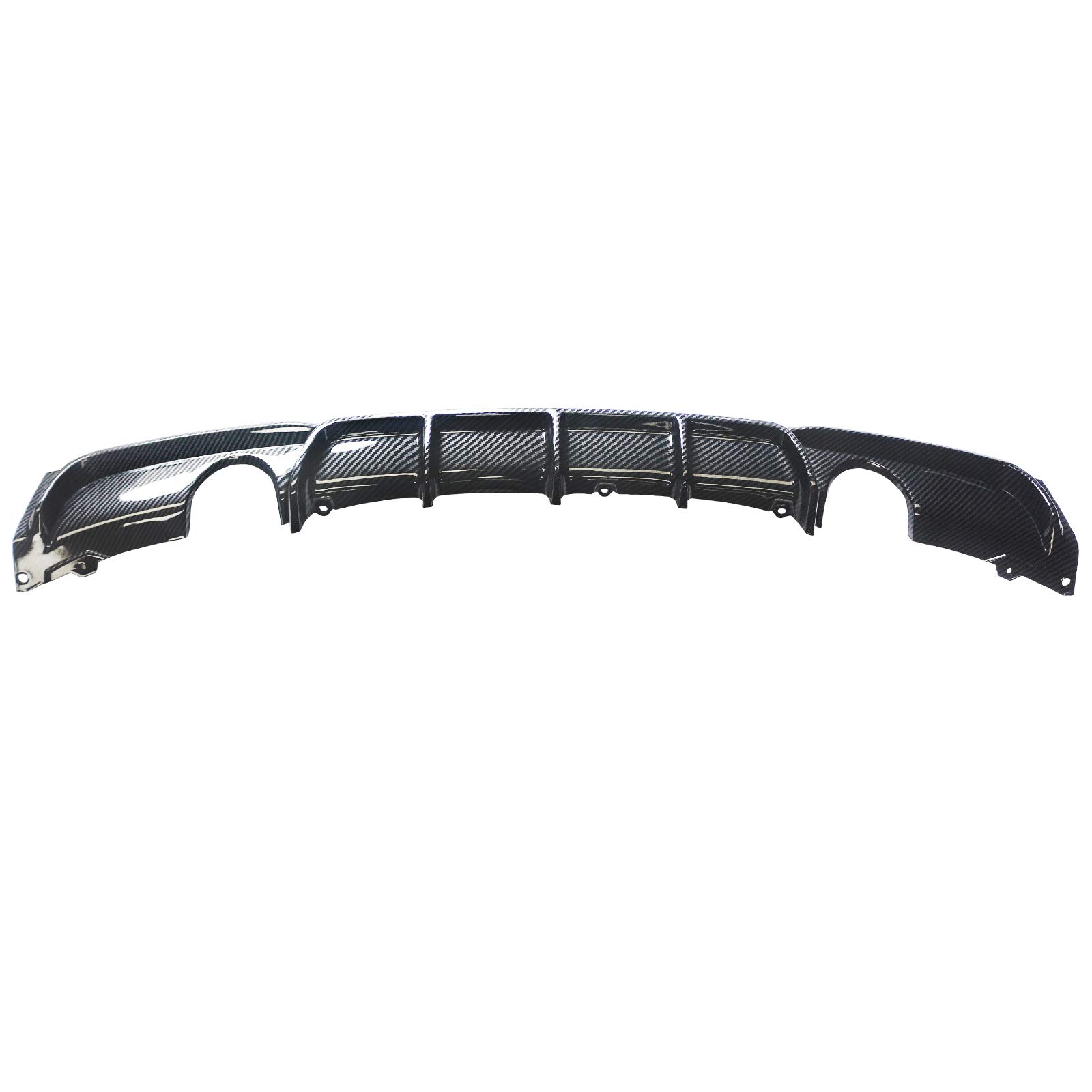 NINTE Rear Diffuser for 2012-2018 BMW 3 Series F30 | M Sport Style Carbon Fiber Lower Bumper Lip | Single Muffler & Dual Outlet Design | Enhances Aerodynamics & Sporty Look for Street & Track Performance