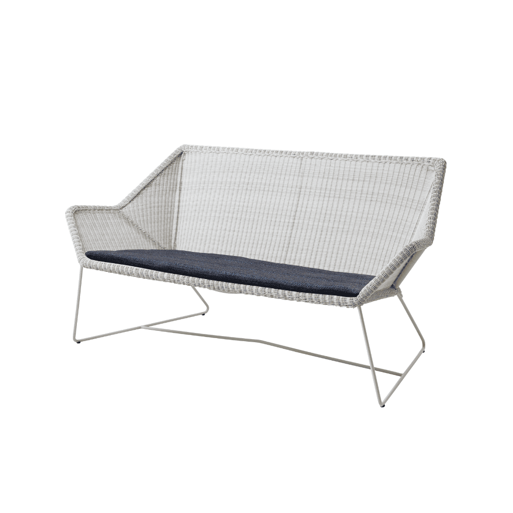 Breeze 2-Seater Outdoor Garden Sofa - Waterproof Wicker Patio Furniture Set for Backyard, Porch & Poolside Relaxation