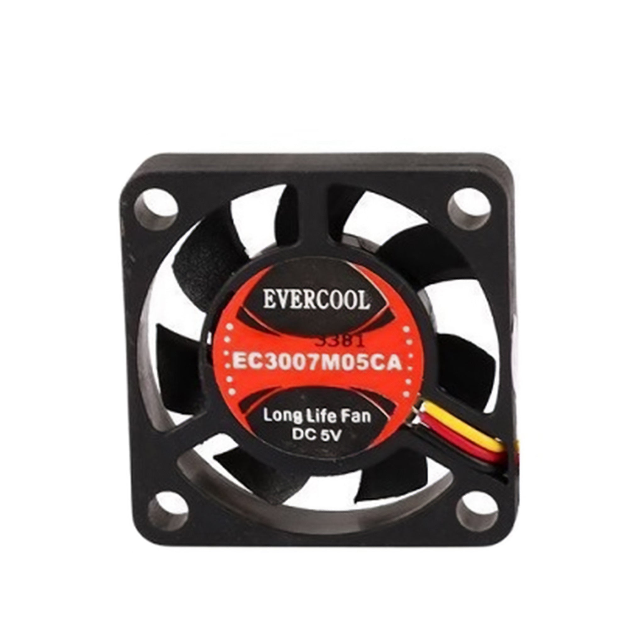 Evercool 30x30x7mm 5V DC Cooling Fan - Medium Speed with 3-Pin Connector for PC Case, Electronics Cooling, and DIY Projects