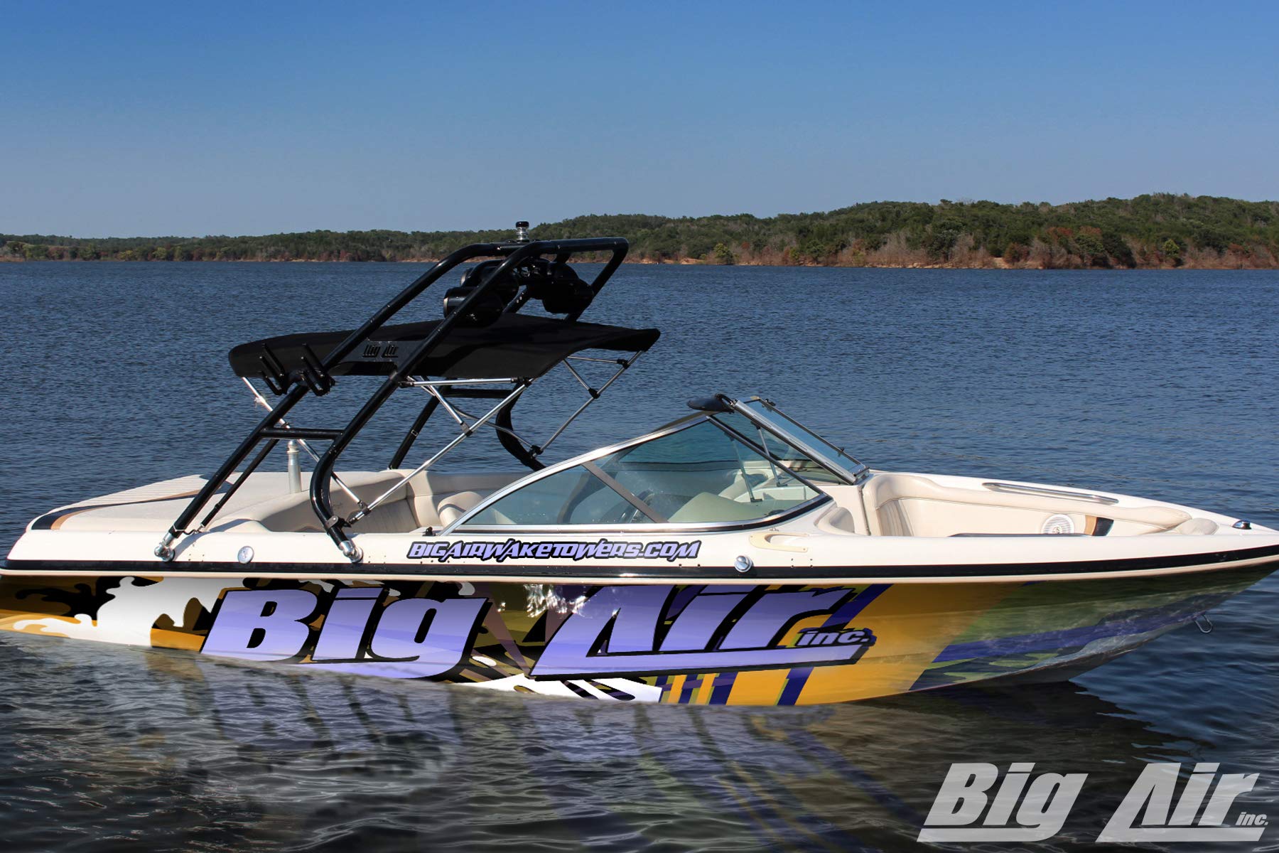 Big Air Cuda Wakeboard Tower for Boats - Heavy Duty Aluminum Wakeboard Rack for Water Sports & Wakeboarding Accessories - Perfect for Ski Boats, Wakeboard Boats & Marine Activities