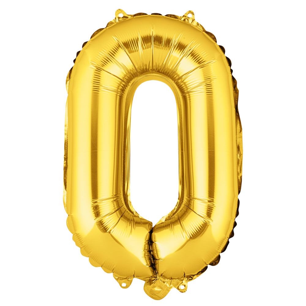 Balloonify Gold Mylar Letter O Balloon - 16 Inch Large Foil Alphabet Balloon for Birthday Party Decorations, Baby Showers & Wedding Celebrations - 1 Count Box