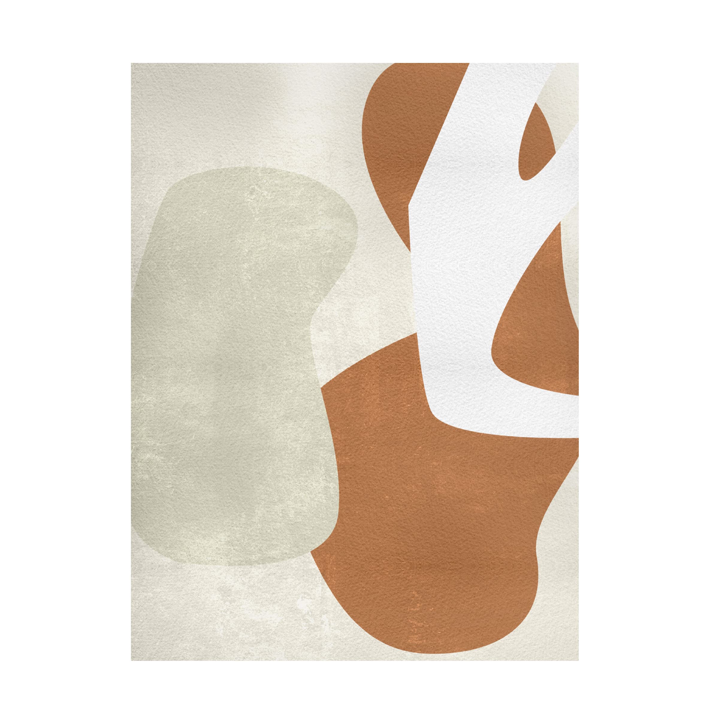 Trademark Fine Art 'Beige Structure I' Abstract Canvas Wall Art by Melissa Wang - Perfect for Modern Living Room & Office Decor