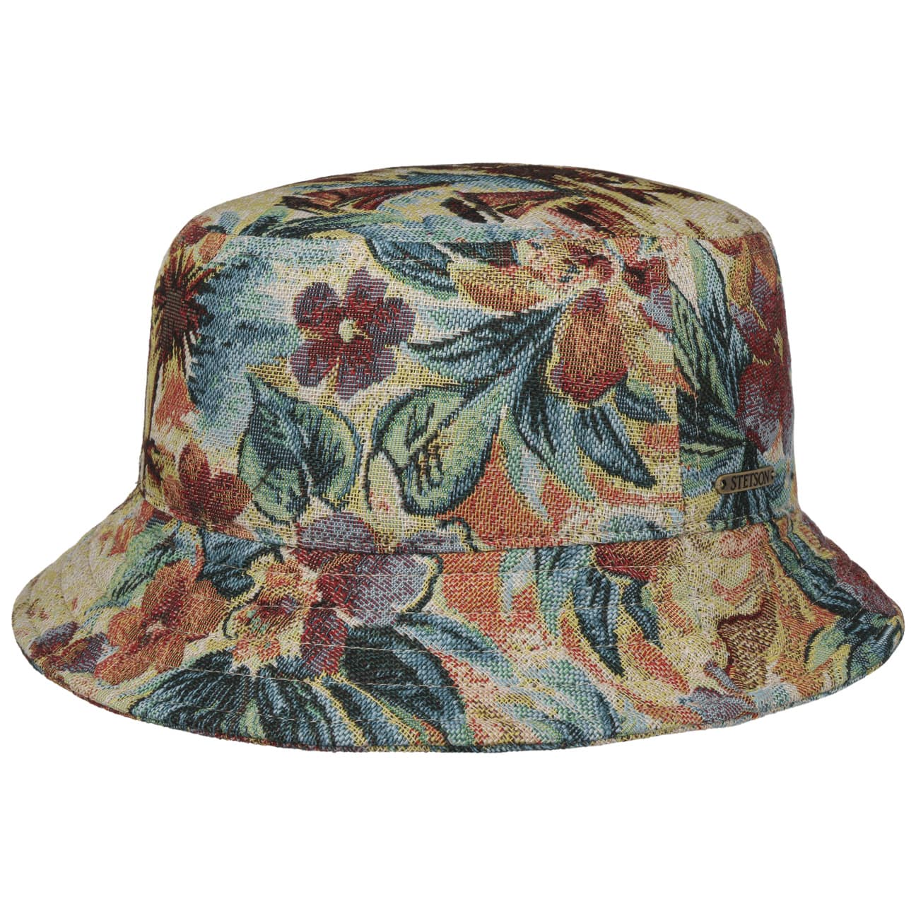 Stetson Women's Floral Jacquard Bucket Hat - Stylish Sun Protection for Beach, Outdoor & Summer Fashion