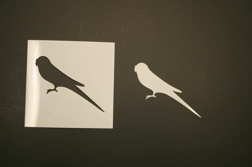 4 Inch Parakeet Stencil - Reusable Painting Stencil for DIY Crafts, Wall Decor, Fabric & Furniture - Perfect for Home Decoration, Scrapbooking & Art Projects