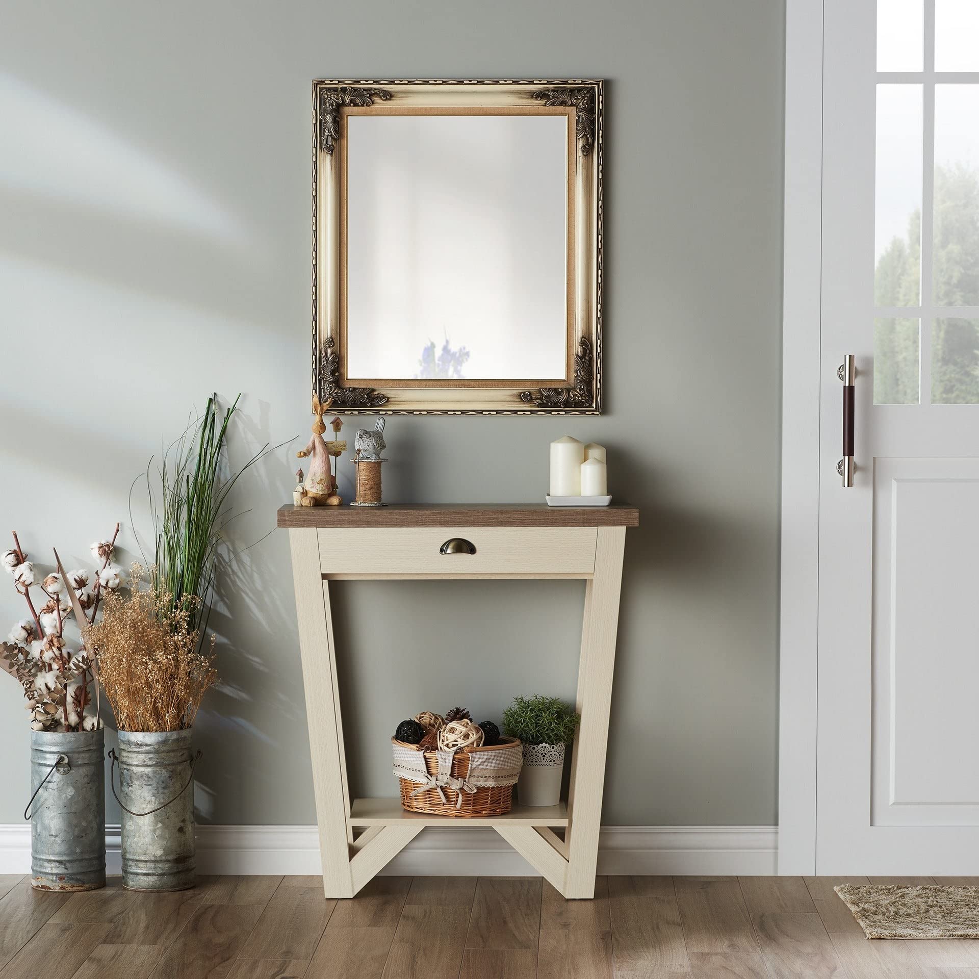Furniture of America Shia Contemporary 31-inch Oak Wood Console Table with 1 Drawer - Perfect for Entryway, Living Room, or Hallway Decor