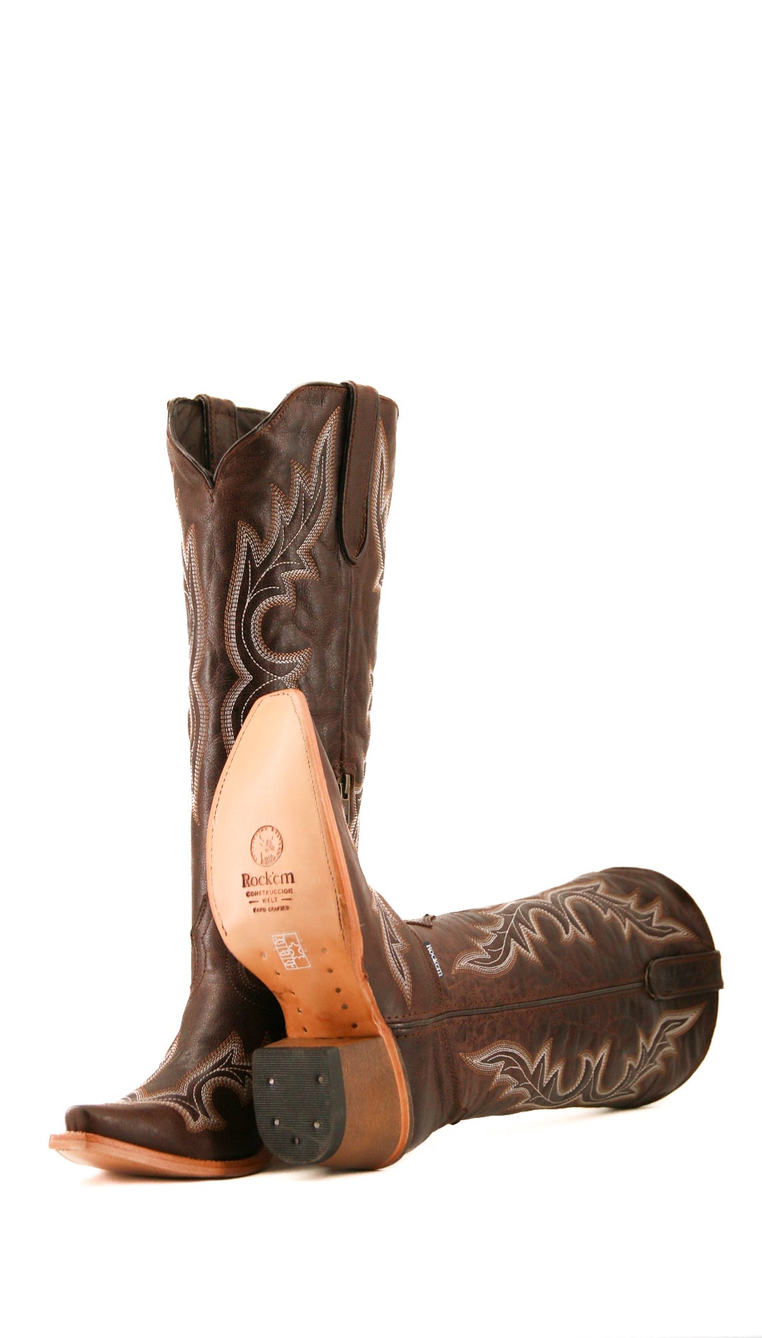 Odette Tall Snip Toe Cowgirl Boots for Women - Western Riding Boots with Pointed Toe & Stacked Heel | Perfect for Country Dancing, Rodeo Events & Fashion Outfits