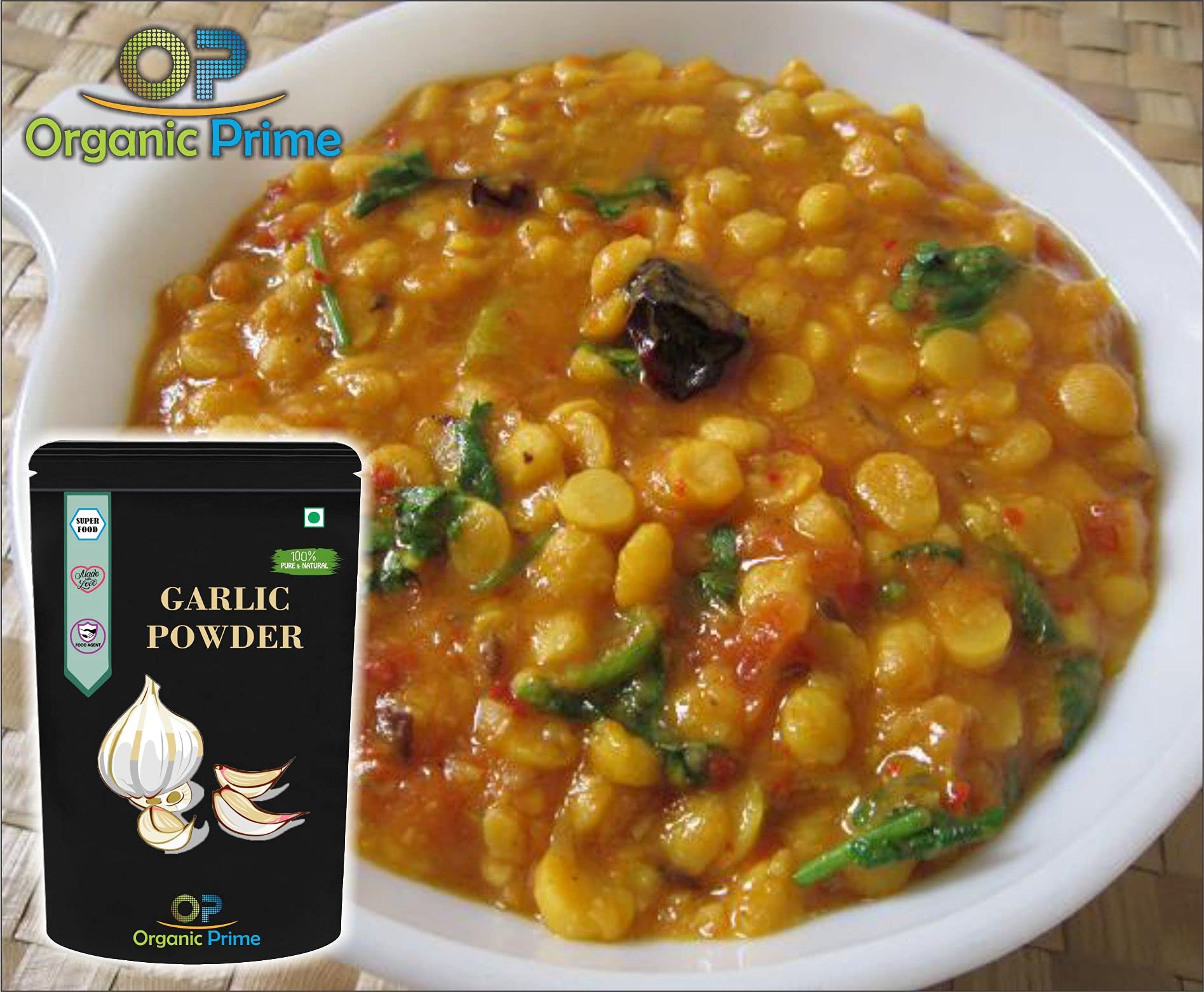 Organic Prime Garlic Powder - Dehydrated, Ready to Use, 500g | All-Natural Seasoning for Cooking, Baking & Meal Prep | Vegan, Gluten-Free, Non-GMO | Perfect for Soups, Sauces & Marinades