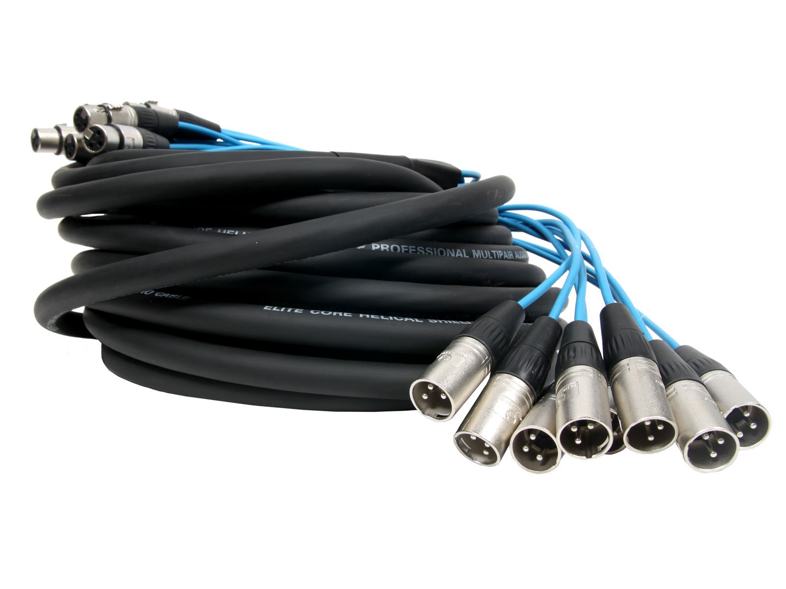 Elite Core PEX850 8-Ch XLR Snake Cable 50ft for Live Sound