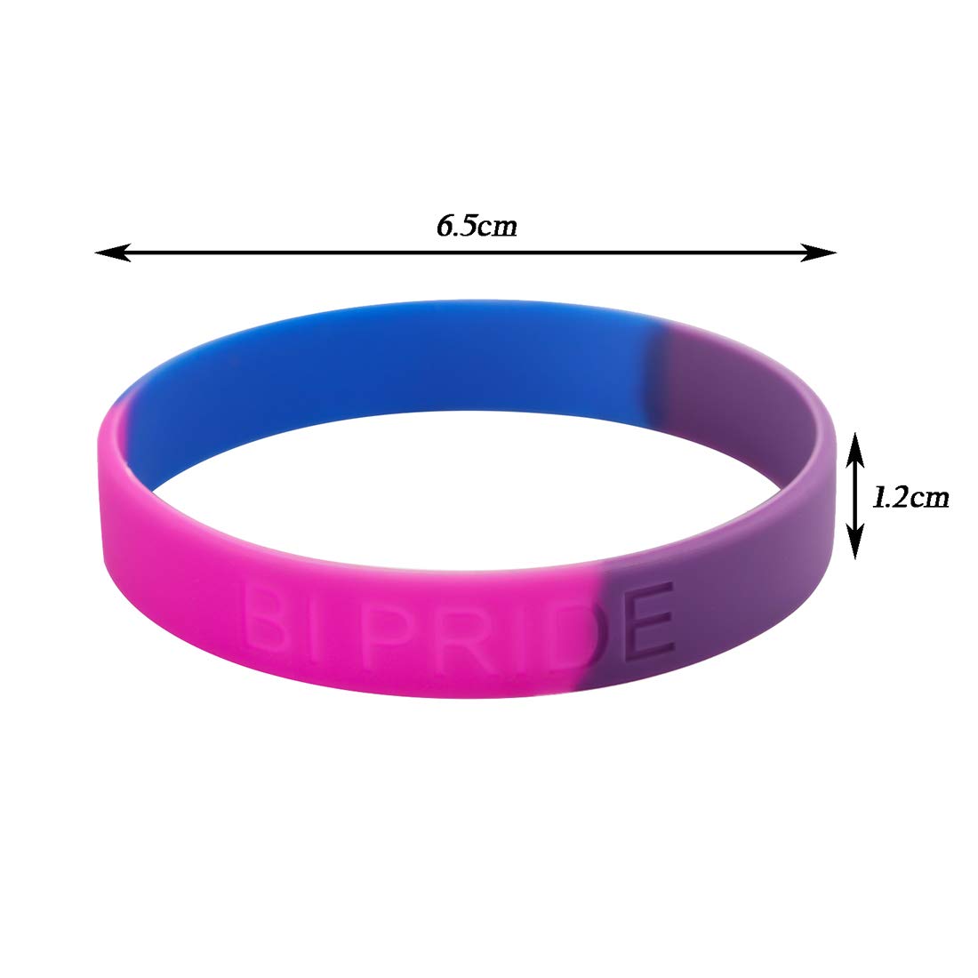 CHOORO LGBT Pride Bracelet - Rainbow Silicone Rubber Wristband for LGBTQ+ Community - Gay Pride Jewelry & Meaningful Gift for Pride Month, Parades, LGBTQ Support & Daily Wear