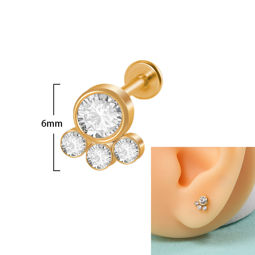 20G Push Pin Earrings - Flat Back Labret Studs for Cartilage, Nose, Lip Piercing | Hypoallergenic Stainless Steel Jewelry | Perfect for Daily Wear, Parties & Gifts