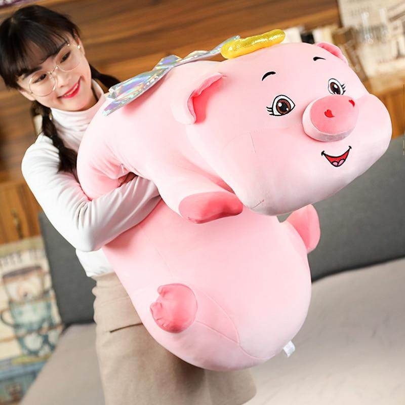 Jumbo Cute Piggy Plush Stuffed Animal - Extra Large Soft Plush Toy for Kids, Girls & Boys, Perfect for Cuddling, Gifts, Nursery Decor & Birthday Presents