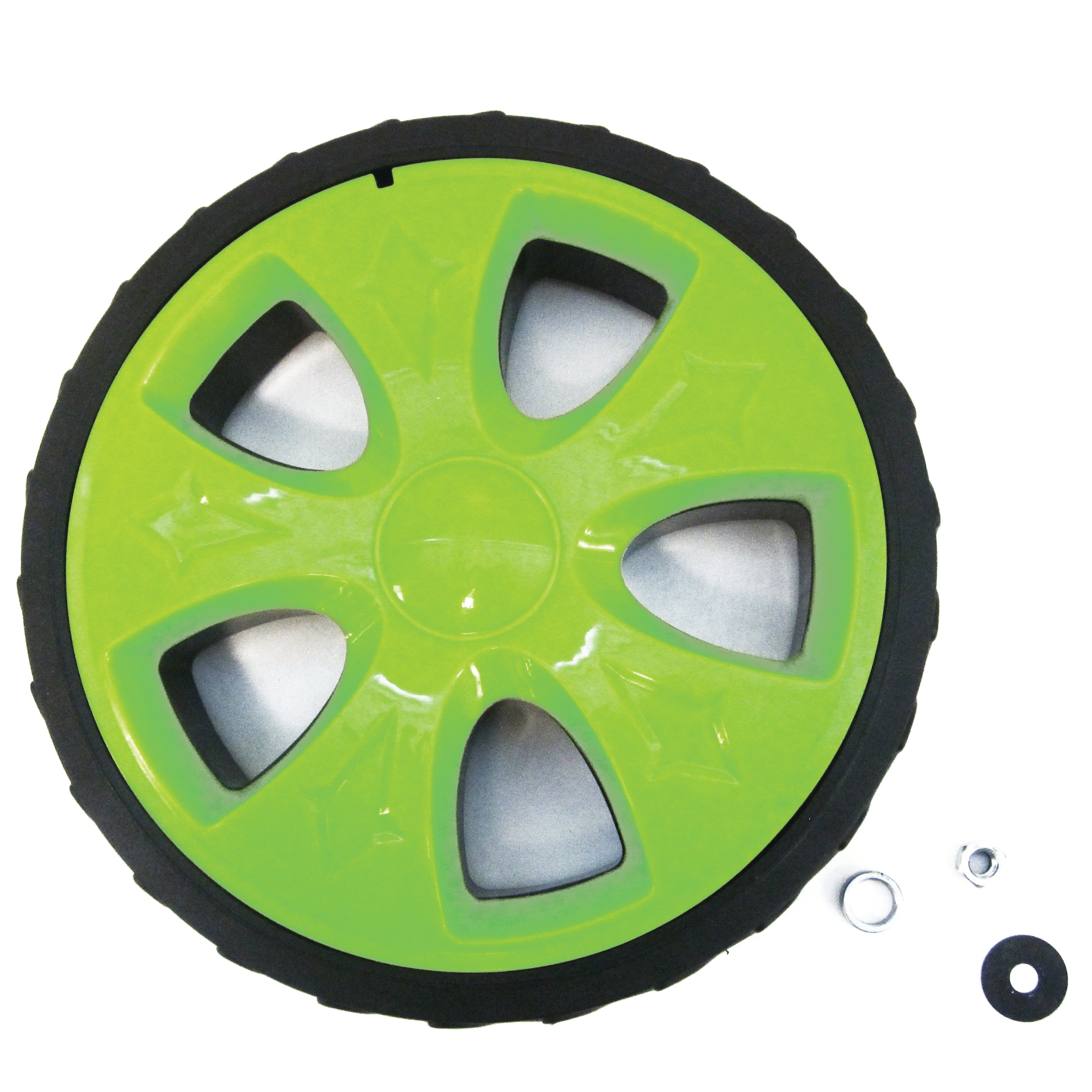 Sun Joe MJ408E Replacement Rear Wheel for Electric Lawn Mower - Durable Spare Part for Easy Lawn Maintenance & Outdoor Yard Care