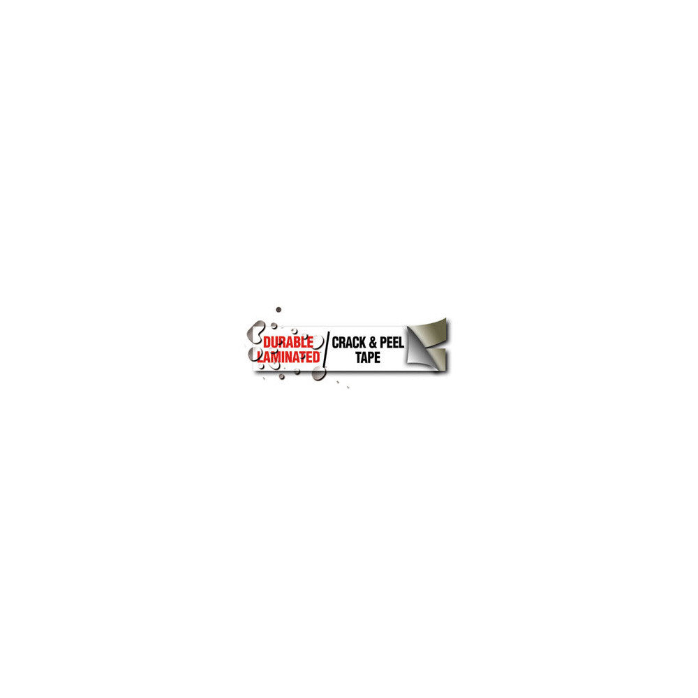 Brother TZeS135 Extra Strength 1/2 Inch White on Clear Adhesive Tape - Ideal for Labeling, Shipping & Office Organization
