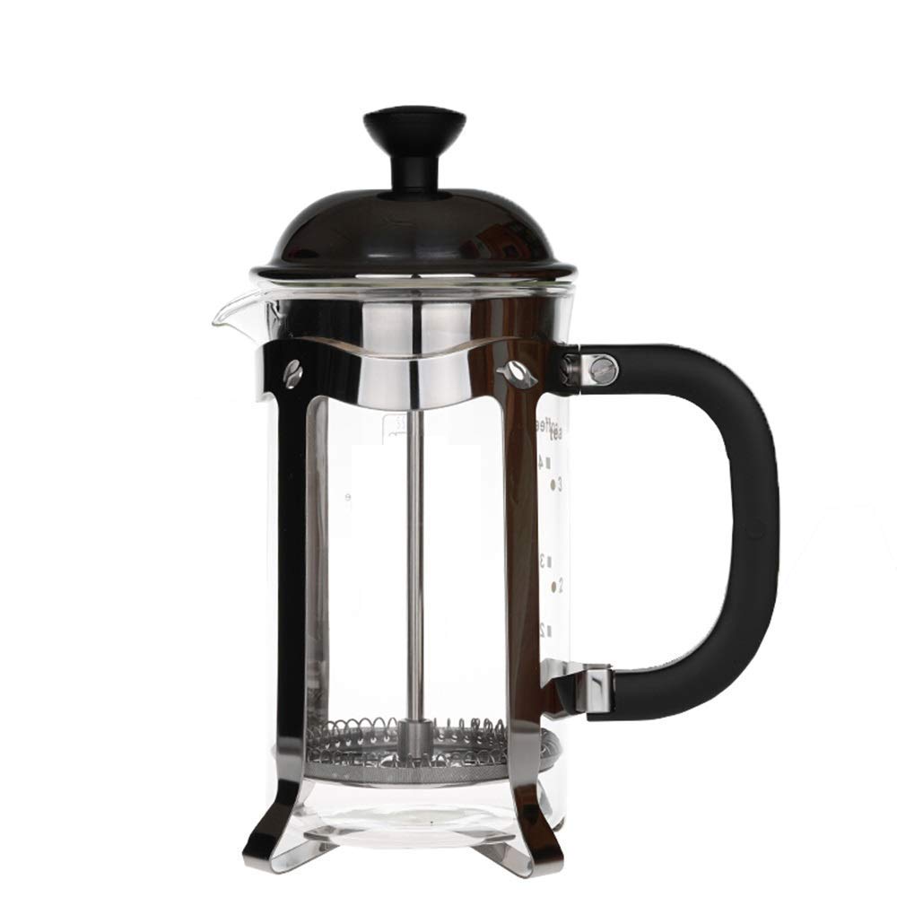 BINGFANG-W Stainless Steel French Press Coffee Maker - 700CC Clear Coffee & Tea Press Pot for Home, Office, Camping - Durable & Easy to Use Essential Coffee Brewing Appliance
