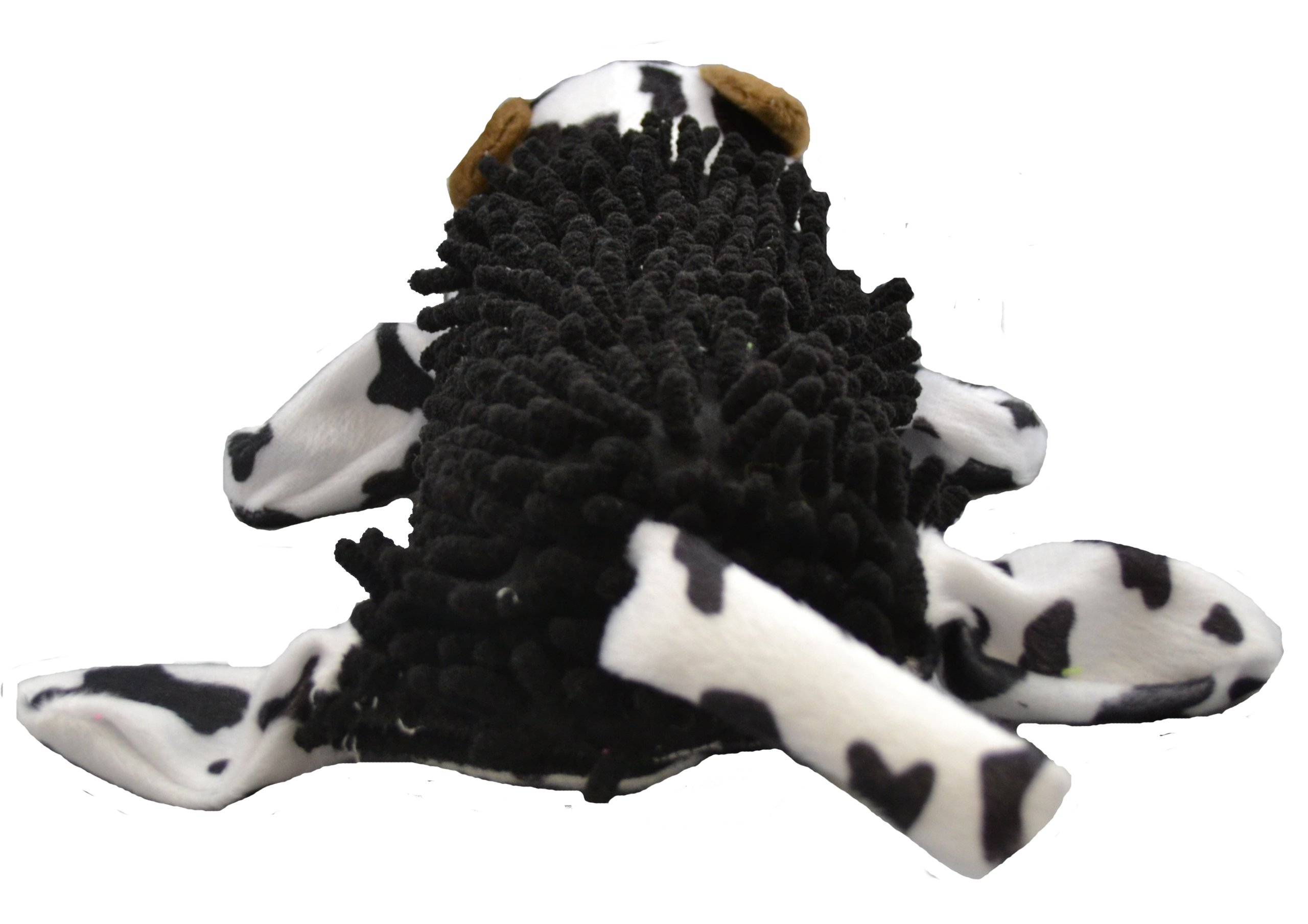 Durable Dog Chew Toy - Squeaky Shaggy Cow Bottle for Aggressive Chewers - Fun Interactive Pet Toy for Small & Medium Dogs - Perfect for Playtime, Training & Anxiety Relief