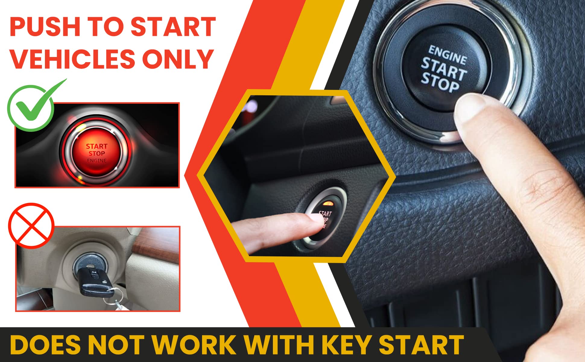 Start-X Remote Start Kit for Jeep Compass (2017-2018) & Jeep Renegade (2015-2017) - Plug & Play Engine Starter with Push Button Ignition | 3X Lock Remote Start Feature | Perfect for Cold Mornings & Secure Vehicle Warm-Up