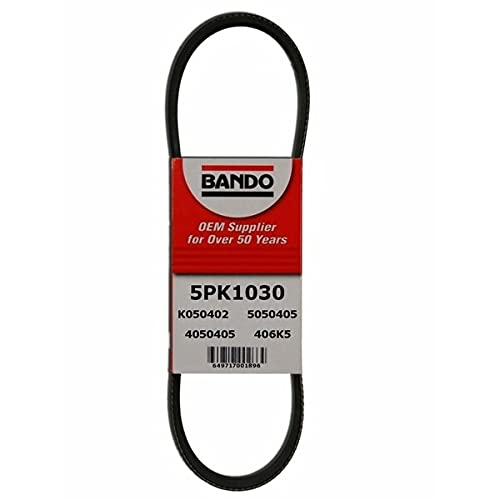 High-Performance Bando Rib Ace V-Ribbed Belt 5PK1030 - Premium Compressor Belt (5-Pack) | Ideal for Automotive AC Systems, Industrial Machinery & Power Transmission Applications