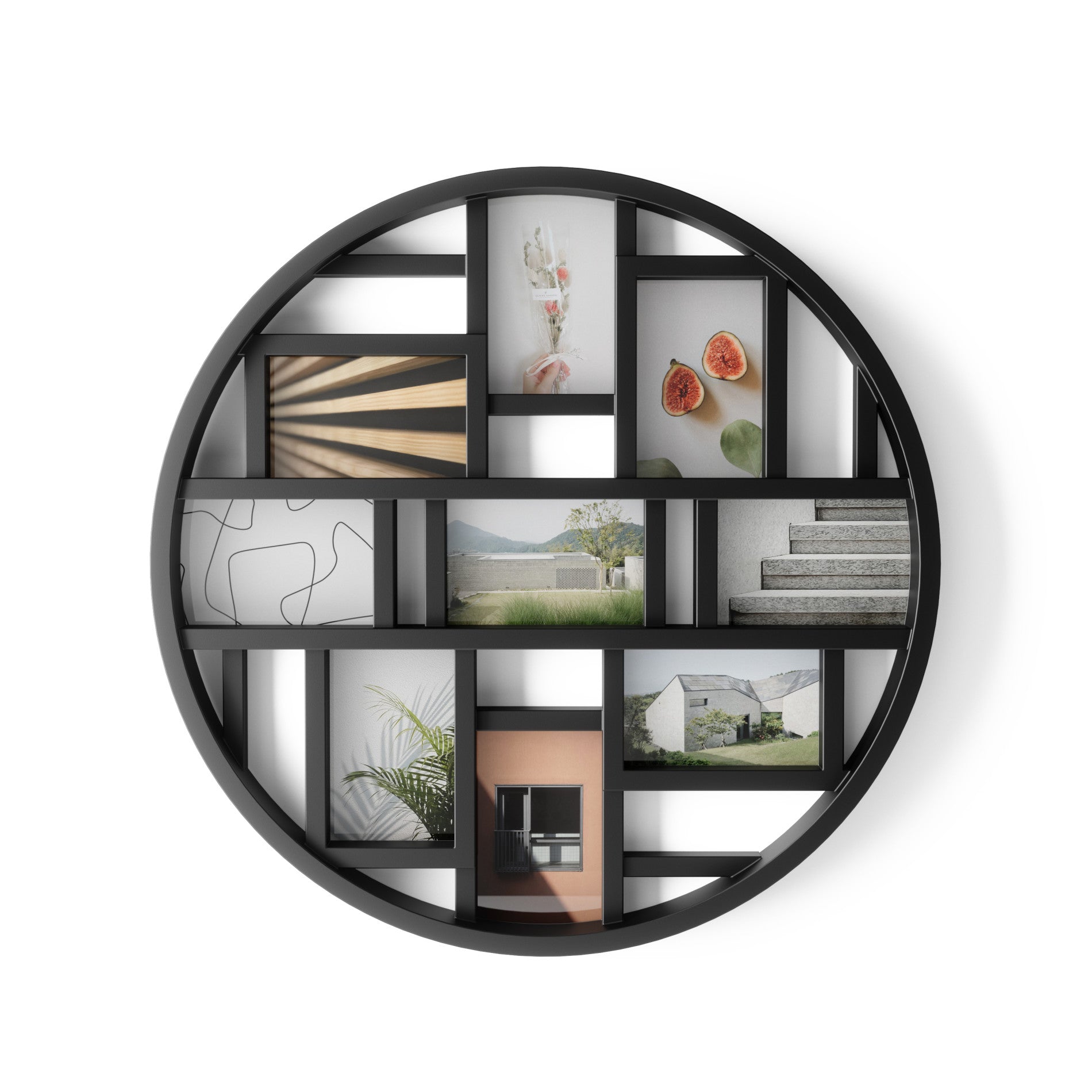 Luna Wall Multi Picture Frame - Display 4x6, 5x7, 8x10 Photos - Perfect for Living Room, Bedroom, Office Decor - Home & Wall Art Display Solution