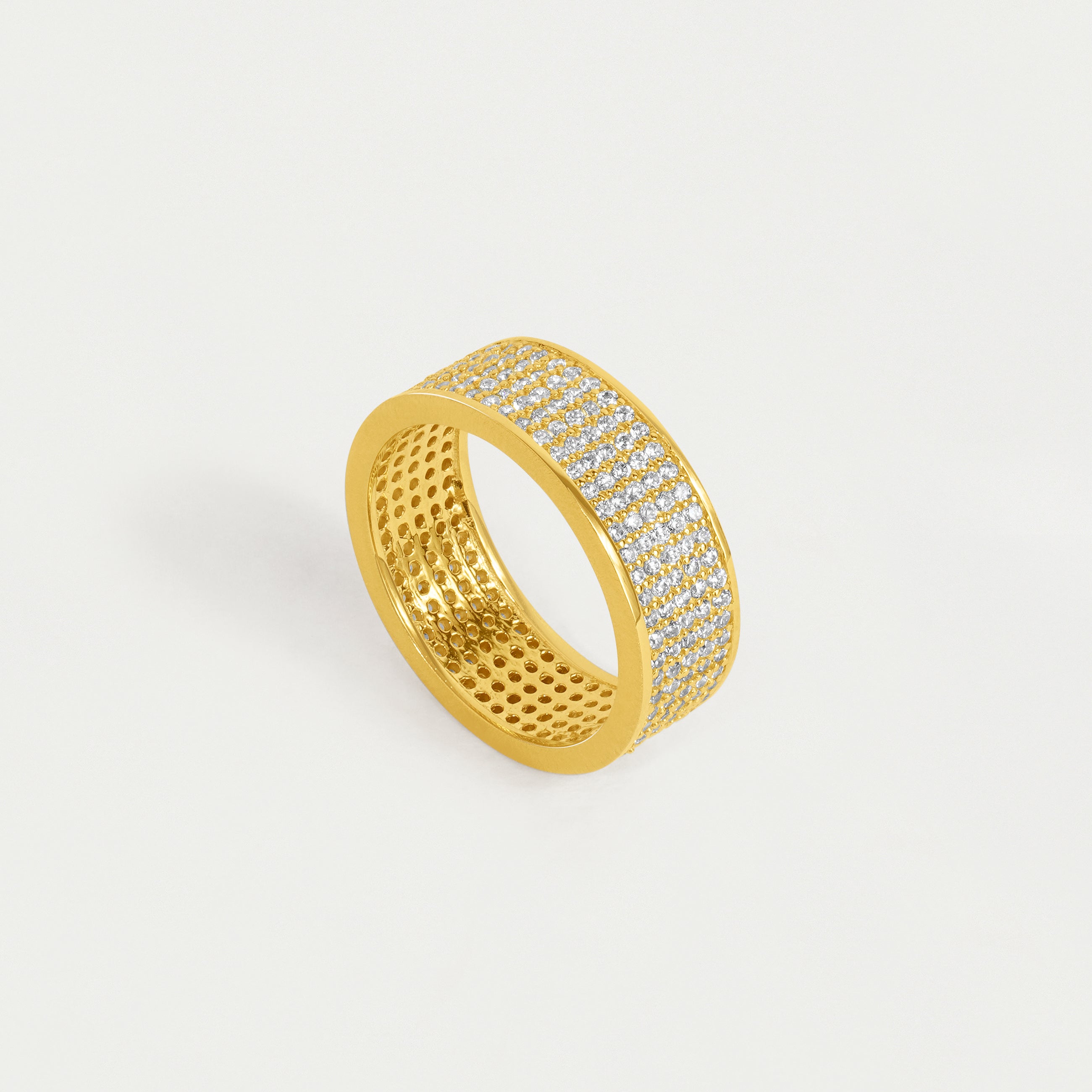 Petit Pave Stacking Ring - Dainty Gold or Silver Stackable Rings for Women | Perfect for Layering, Everyday Wear & Special Occasions