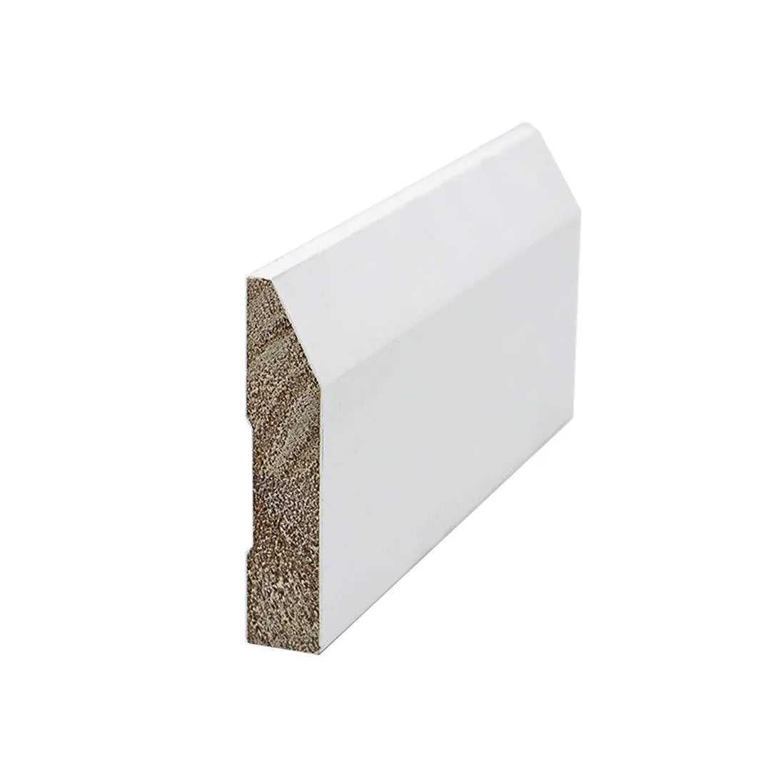 3 1/2 X 10 ft Primed MDF Beveled Wood Casing Trim - Perfect for Door and Window Framing, Baseboards, and Interior Decoration