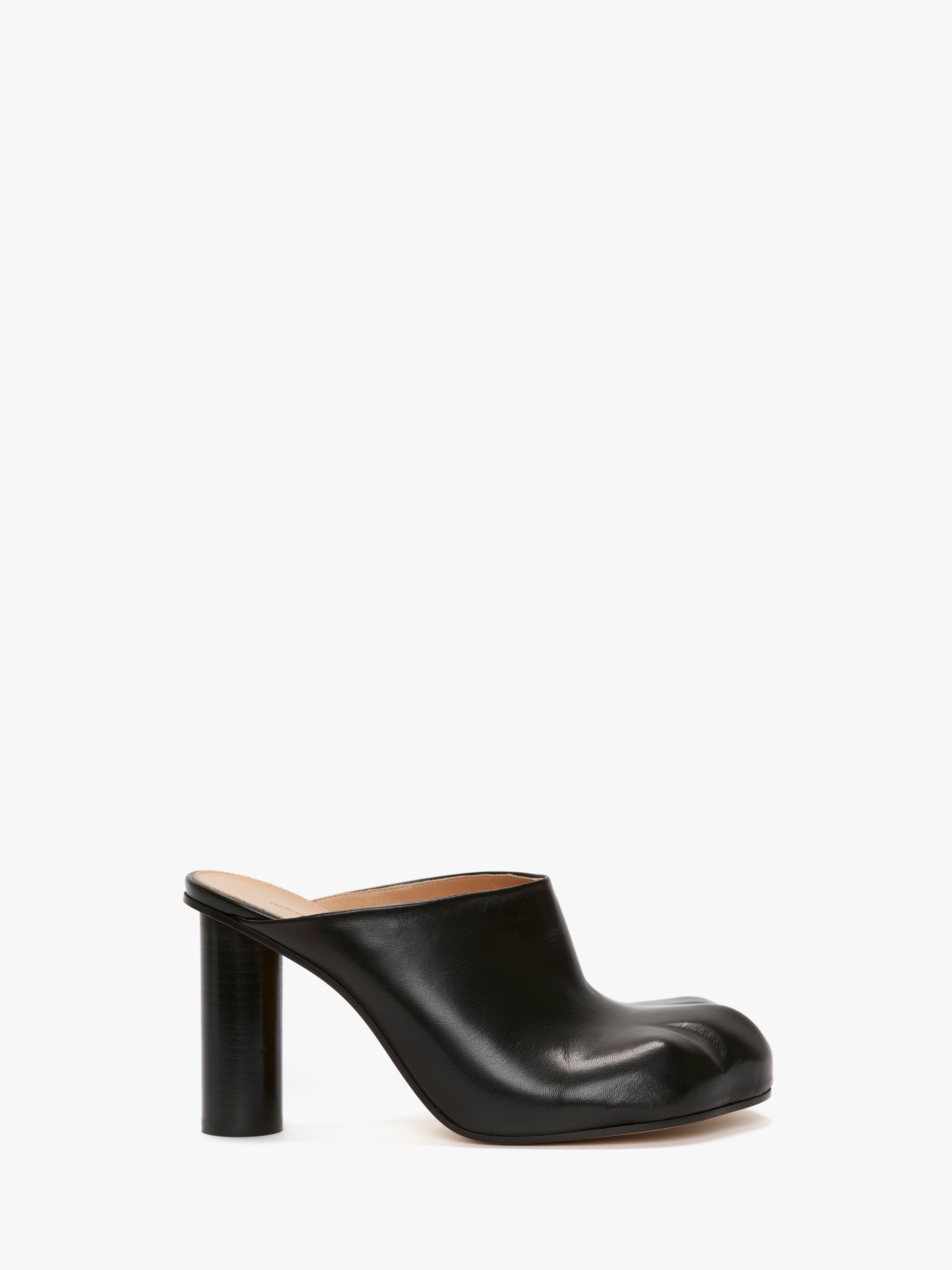 CL PAW Heel Mule Shoes for Women - Black Slip-On House Slippers with Comfortable Heel - Perfect for Indoor Lounging, Spa Days and Cozy Home Wear