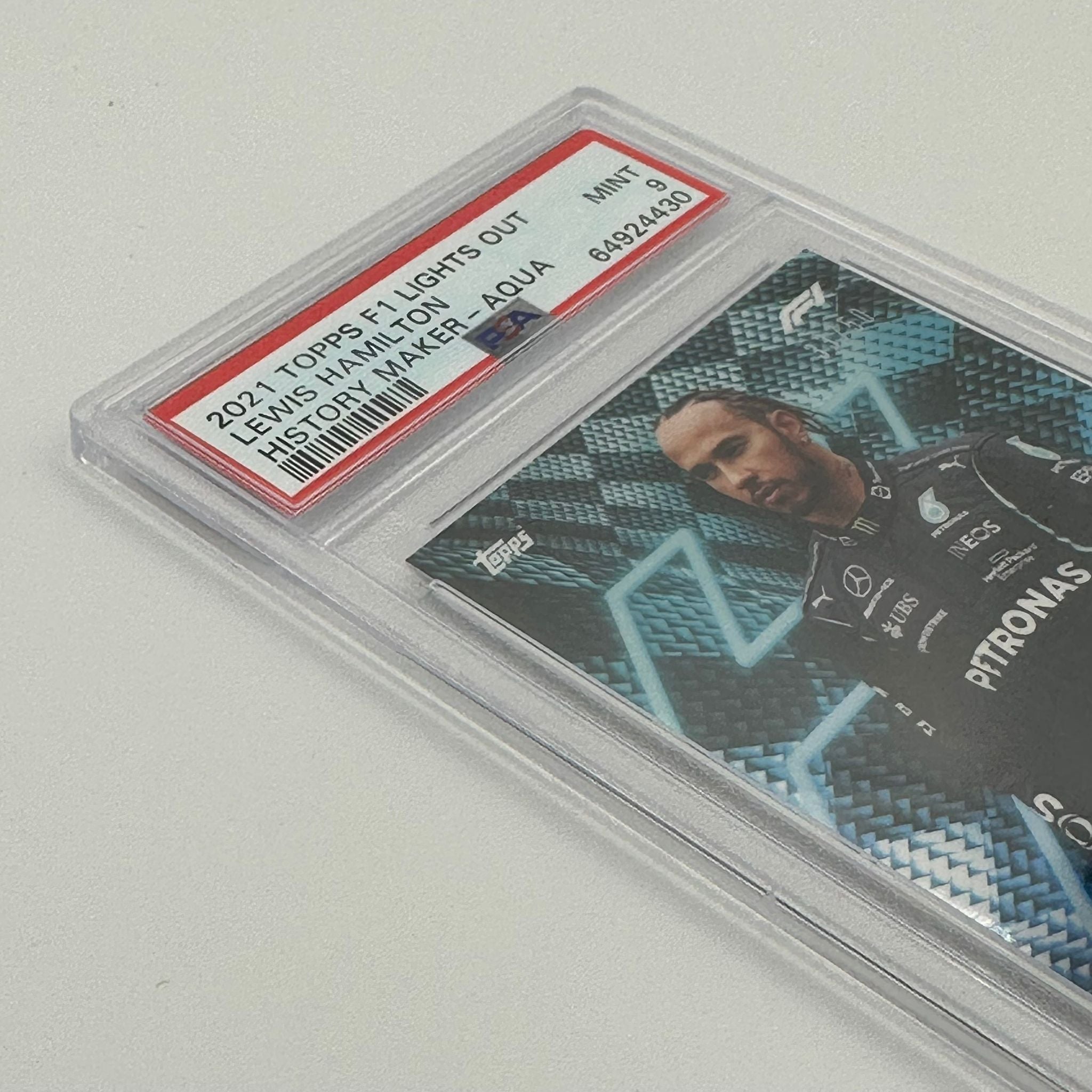 PSA 9 Graded 33/50 Lewis Hamilton History Maker Trading Card - Perfect for Collectors, Sports Memorabilia Enthusiasts, and F1 Racing Fans
